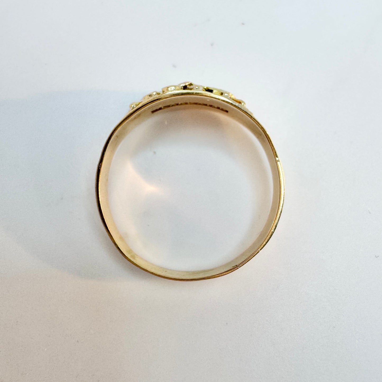 Vintage Solid 14K Gold Alaska Klondike Tourist Ring