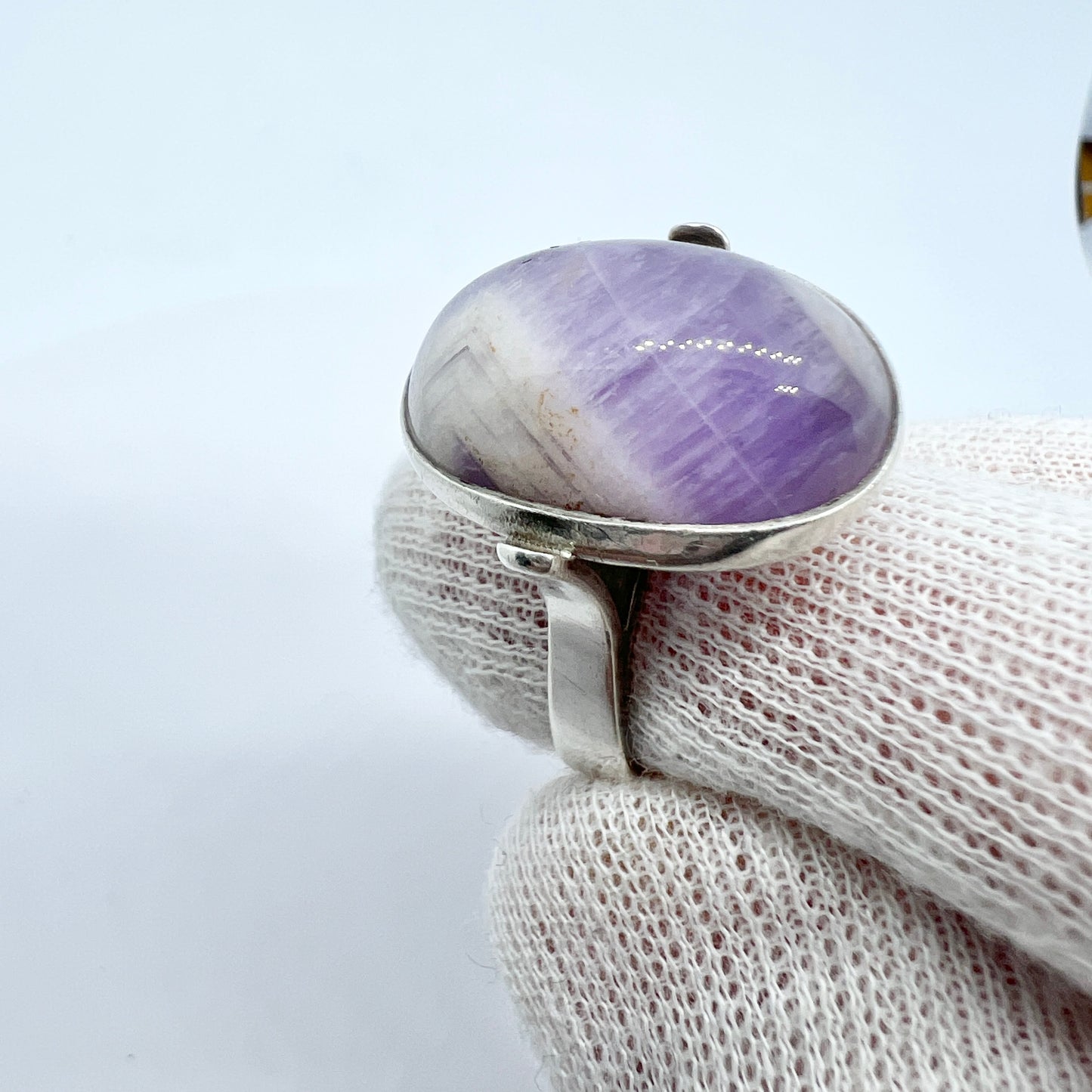 Kaplan, Sweden 1967. Vintage Sterling Silver Amethyst Ring.