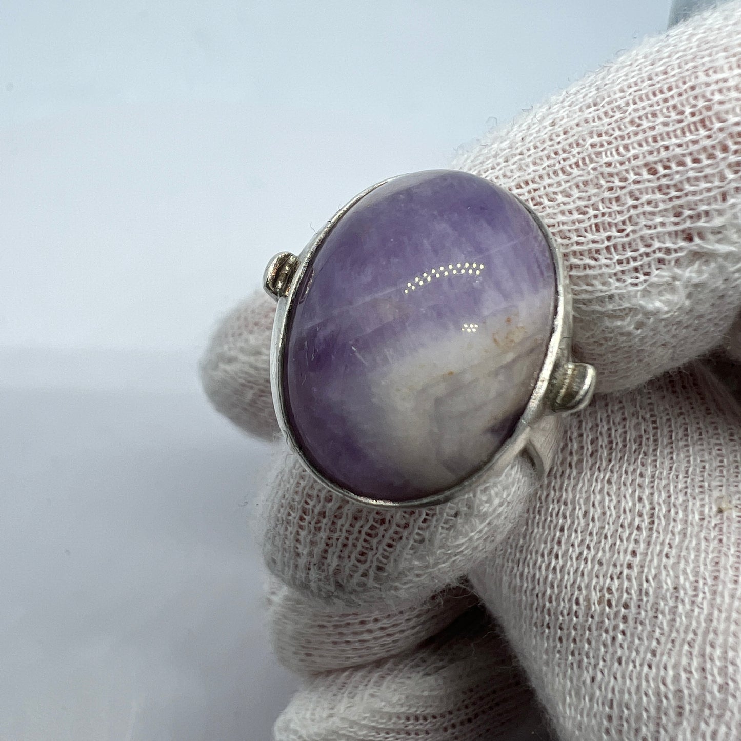 Kaplan, Sweden 1967. Vintage Sterling Silver Amethyst Ring.