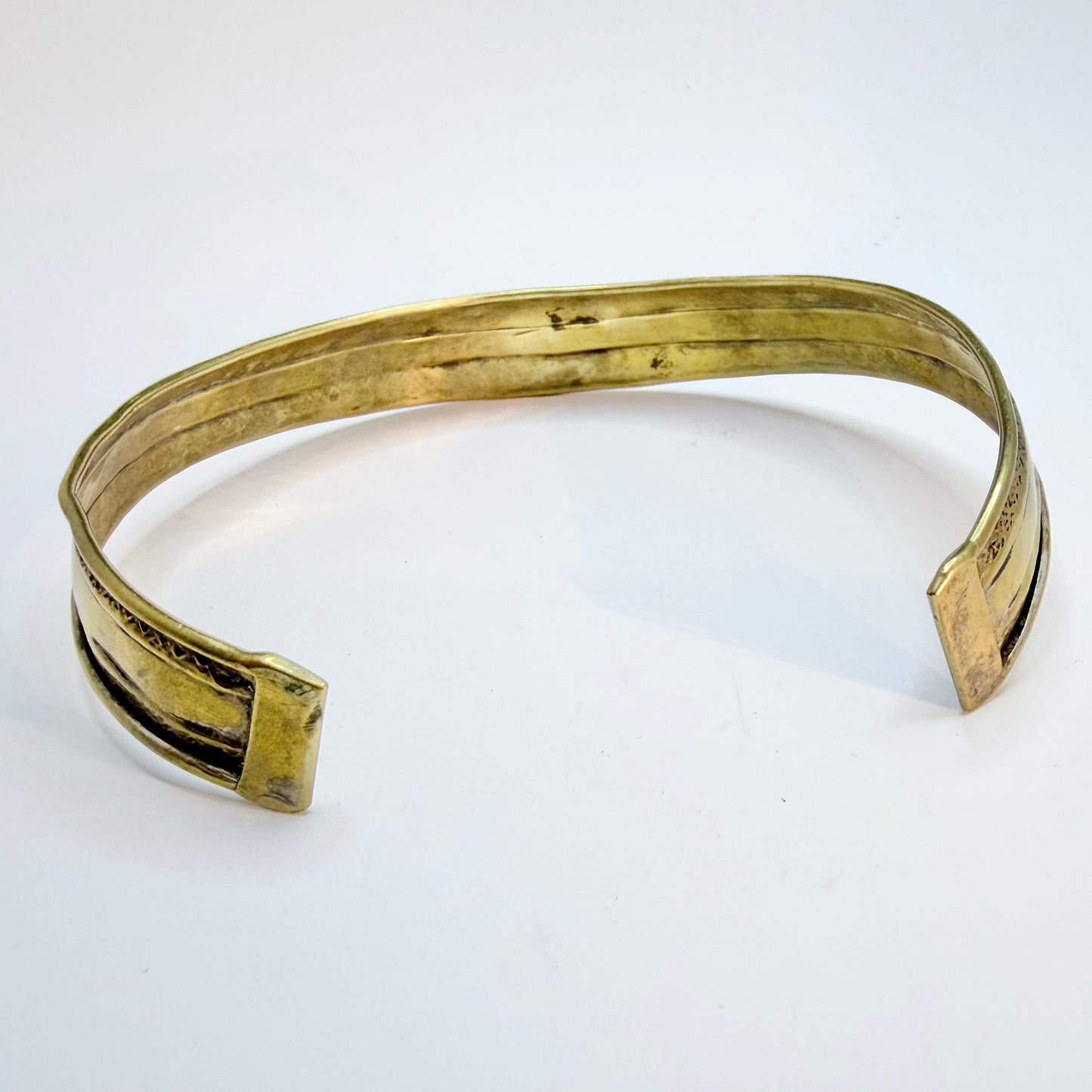 Vintage / Antique Brass Neck-cuff Necklace.