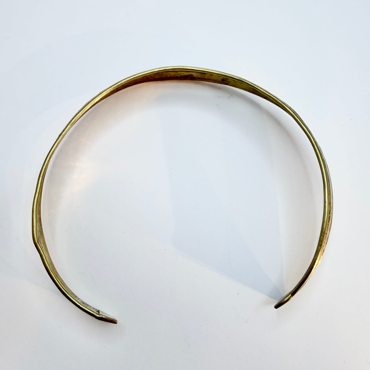Vintage / Antique Brass Neck-cuff Necklace.