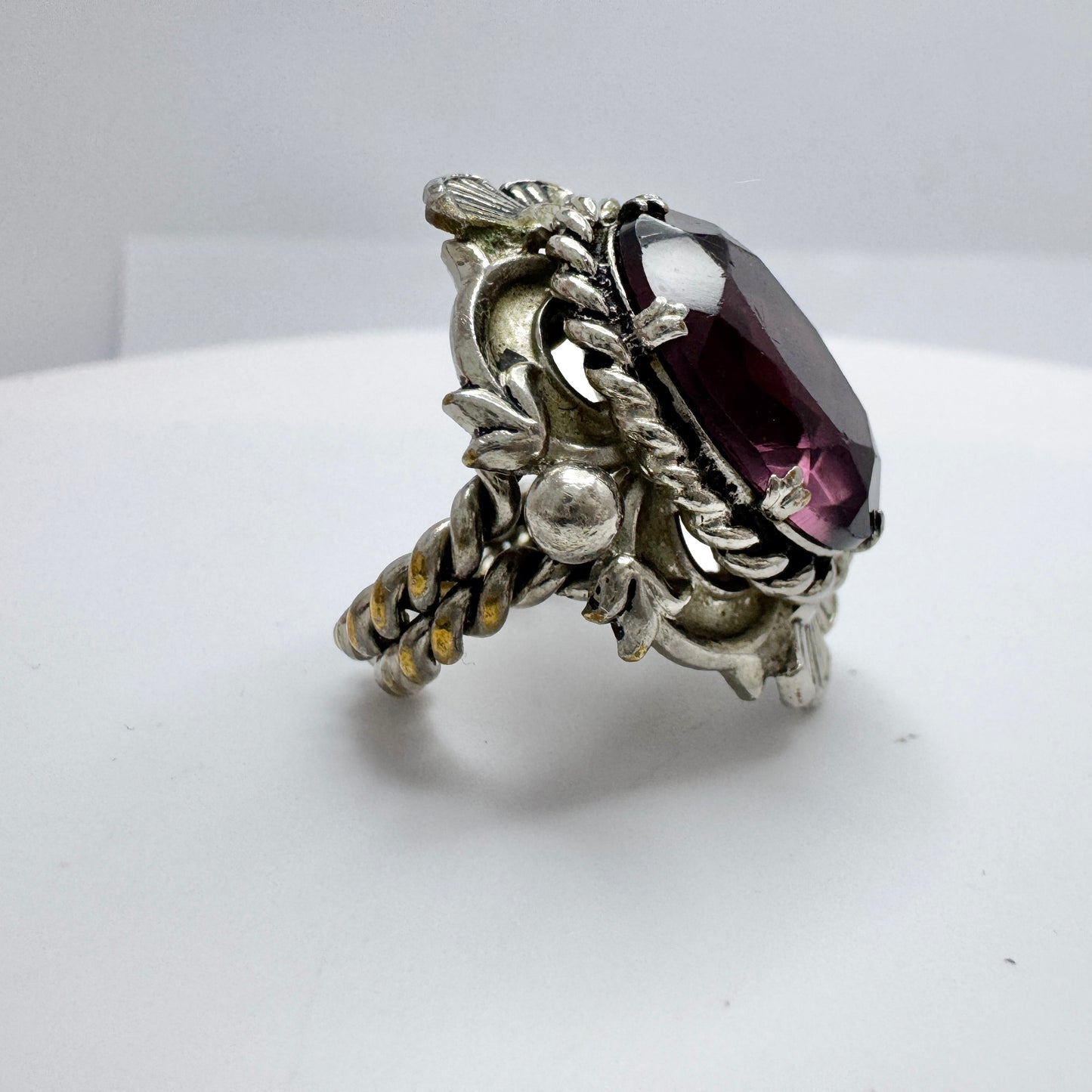 Germany US Zone. Vintage Costume Jewelry Ring.