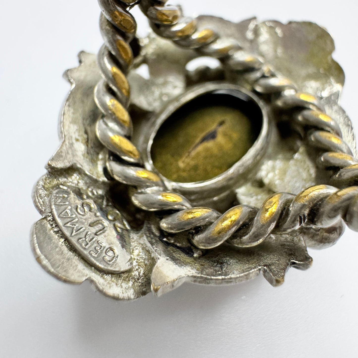 Germany US Zone. Vintage Costume Jewelry Ring.