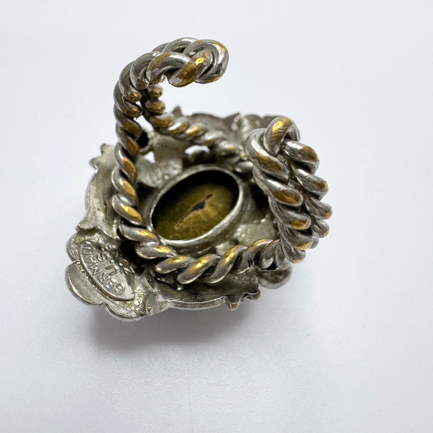 Germany US Zone. Vintage Costume Jewelry Ring.