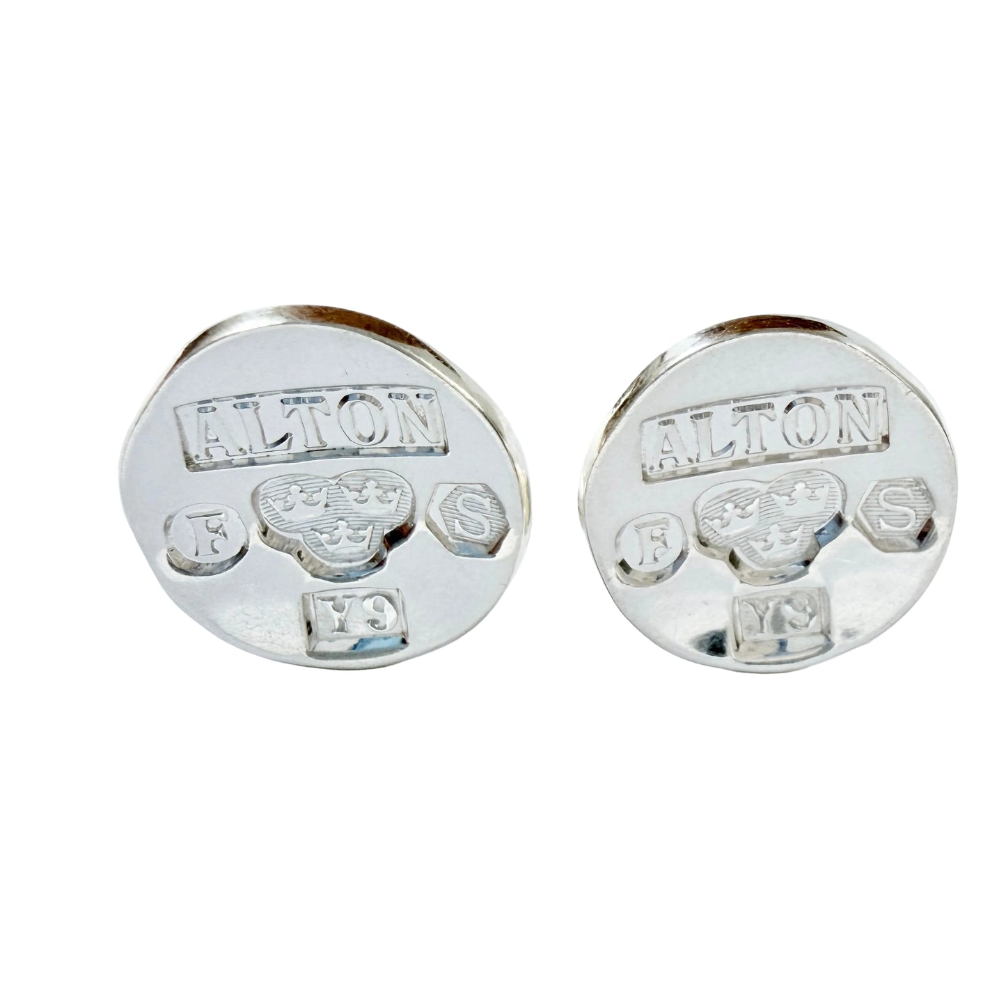 Owe Johansson, Sweden 1973. Vintage Sterling Silver "Swedish Hallmarks"  Cufflinks