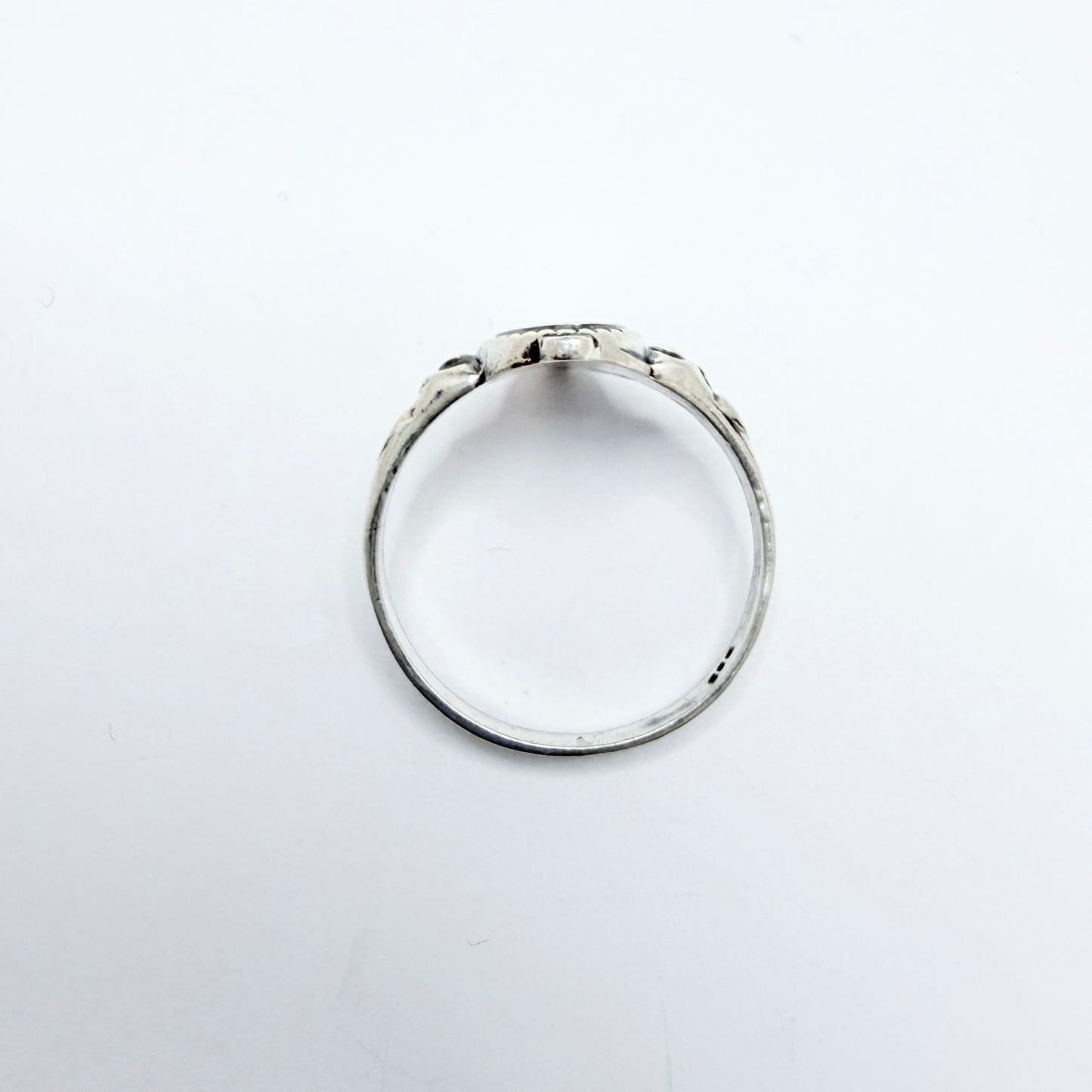 Vintage c 1950s. Vintage Sterling Silver Female Signet Ring