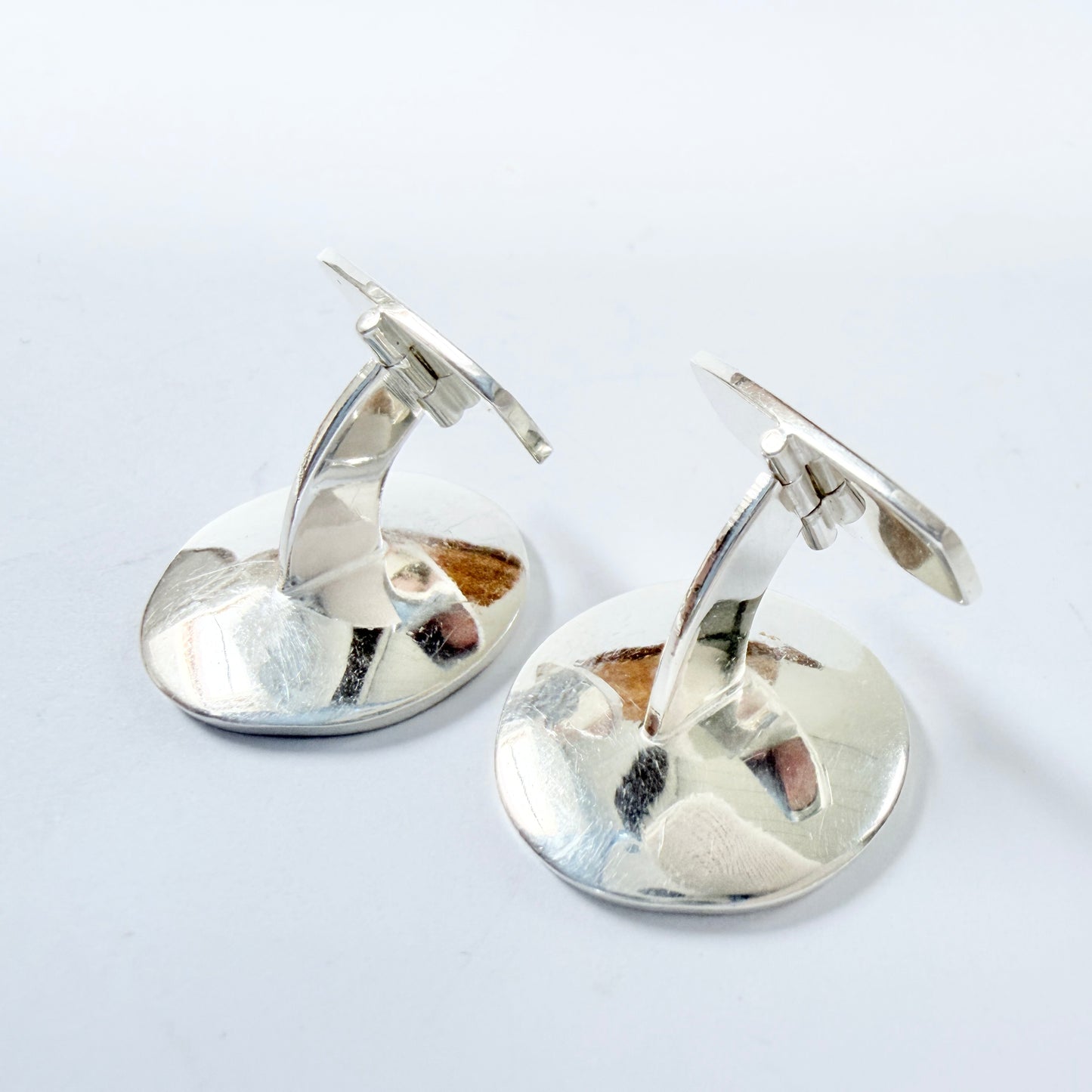 Owe Johansson, Sweden 1973. Vintage Sterling Silver "Swedish Hallmarks"  Cufflinks