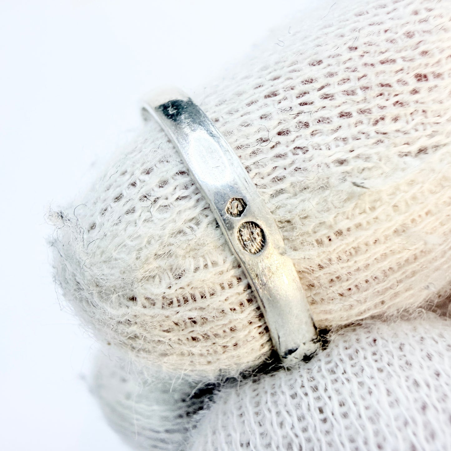 Vintage c 1950s. Vintage Sterling Silver Female Signet Ring