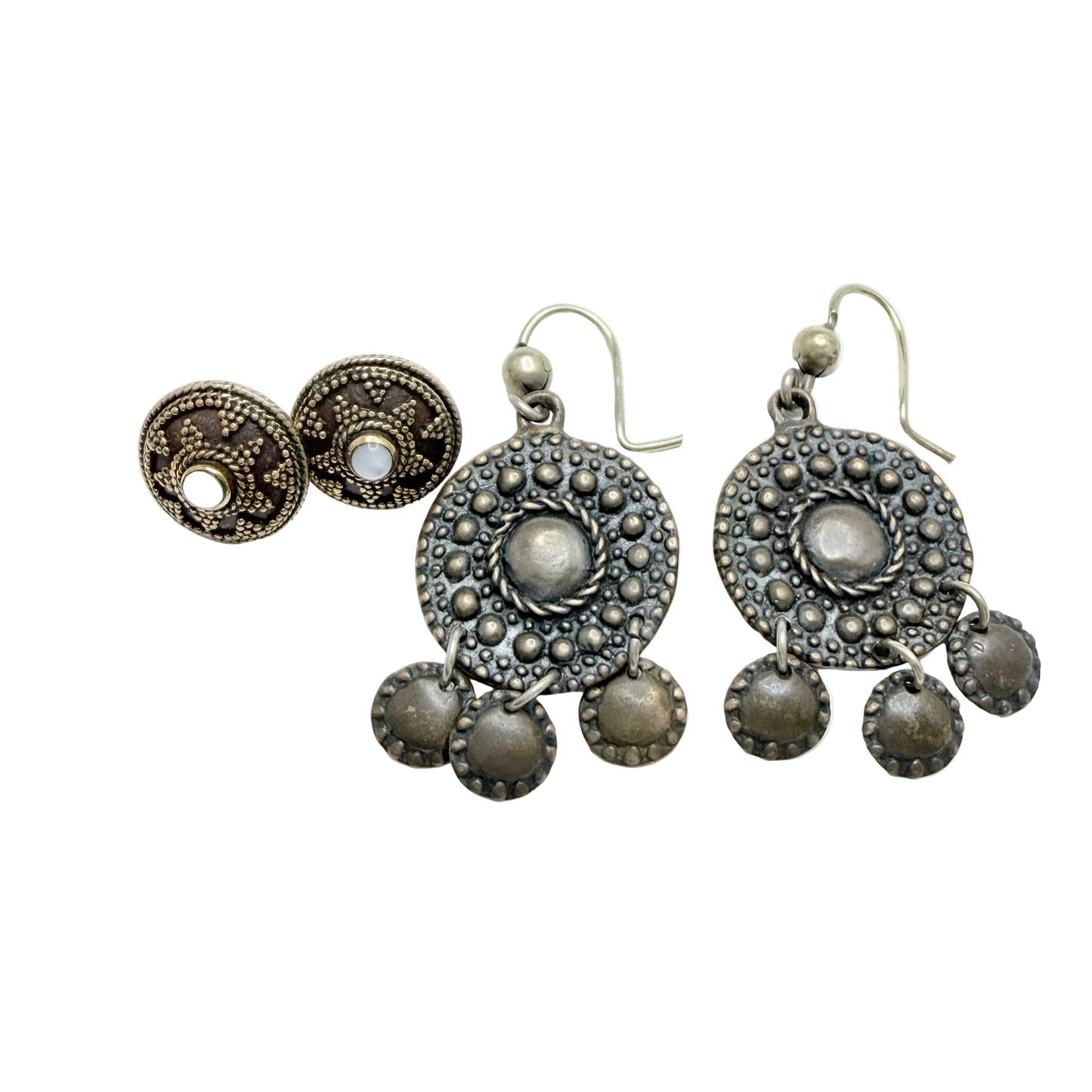 Two Pair of Bronze Earrings. Prob. Scandinavia.