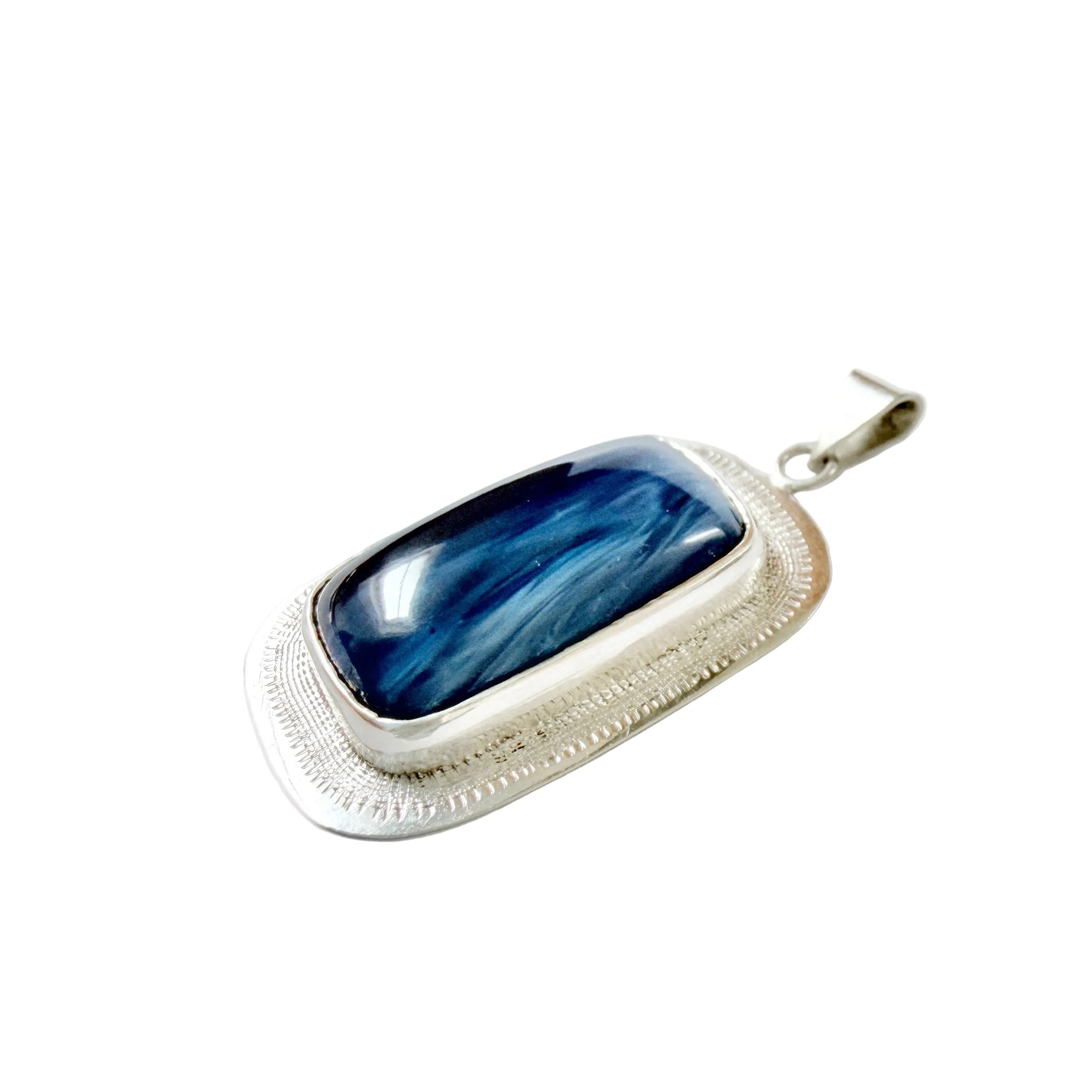 Arne Qvarfordt, Sweden 1973. Vintage Sterling Silver Bergslagen-stone Pendant.