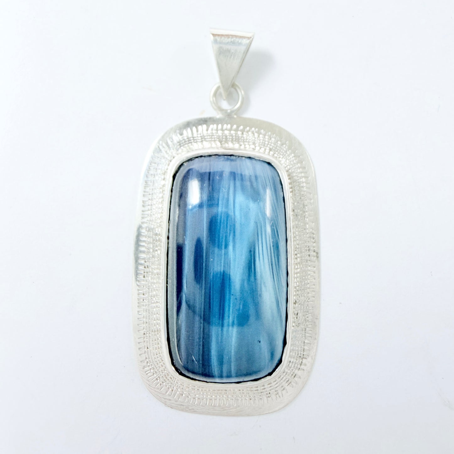 Arne Qvarfordt, Sweden 1973. Vintage Sterling Silver Bergslagen-stone Pendant.
