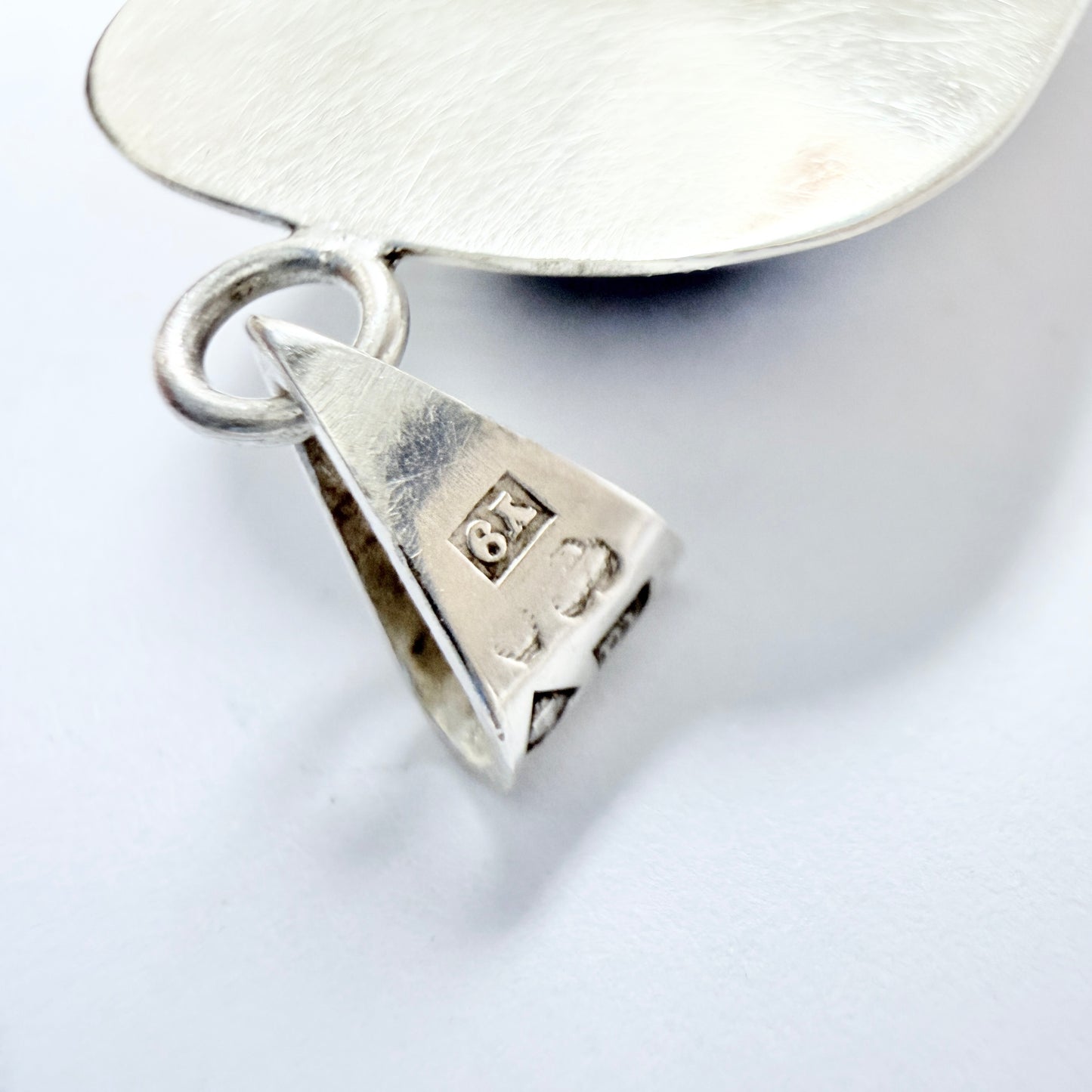 Arne Qvarfordt, Sweden 1973. Vintage Sterling Silver Bergslagen-stone Pendant.