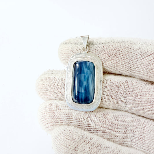 Arne Qvarfordt, Sweden 1973. Vintage Sterling Silver Bergslagen-stone Pendant.