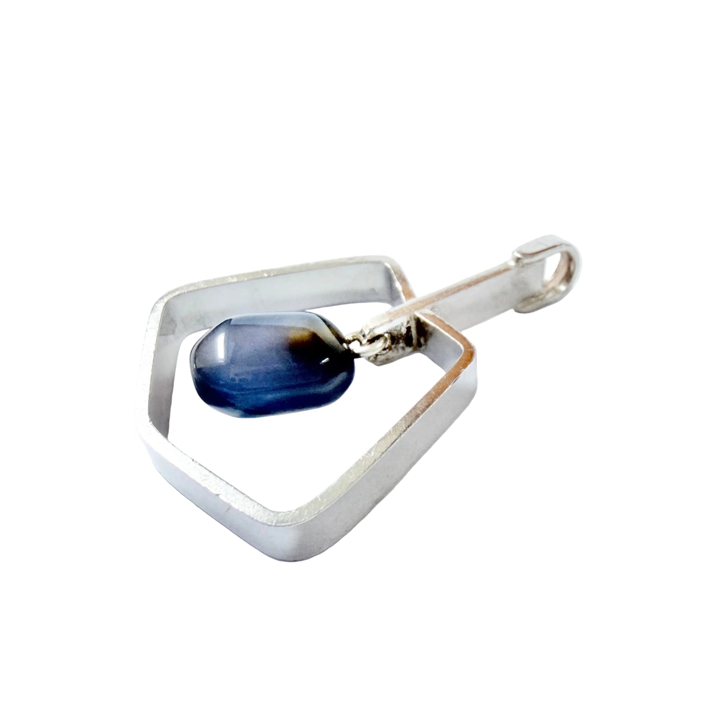 Hedbergs, Sweden 1959. Vintage Sterling Silver Chalcedony Pendant.
