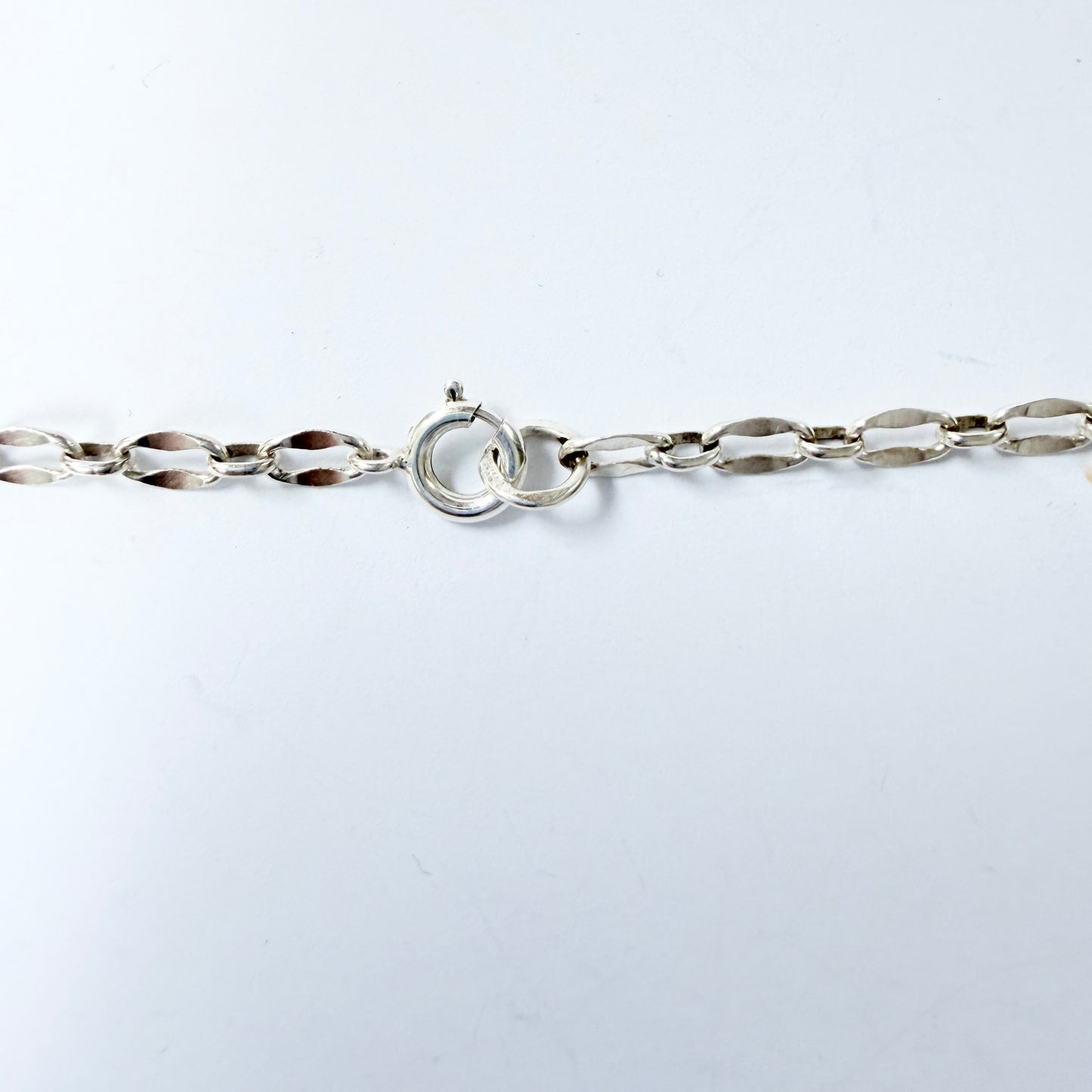 Alton, Sweden 1958. Vintage Sterling Silver Paste Stone Necklace.