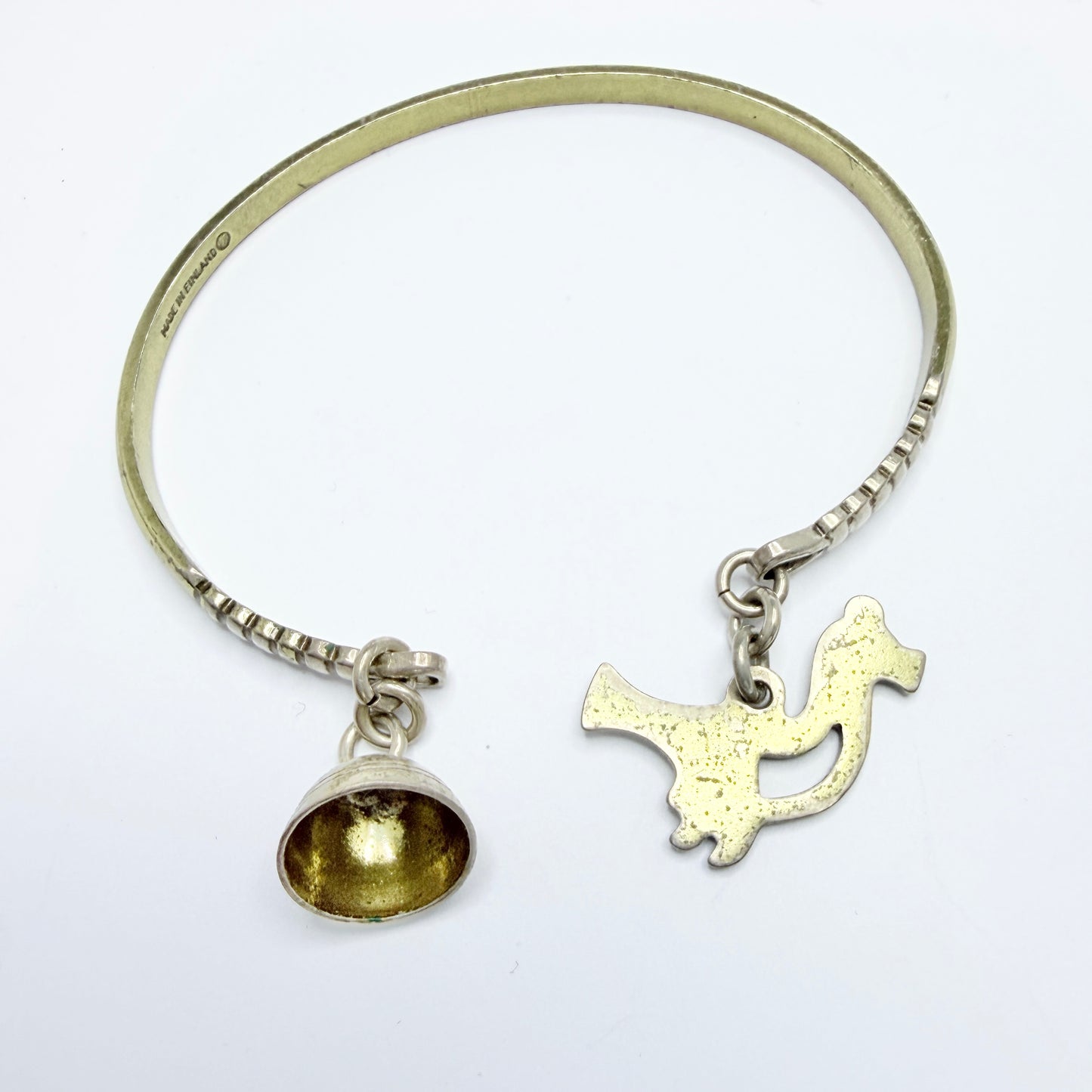 Kalevala Koru, Finland. Bronze Charm Arm-cuff Bracelet.