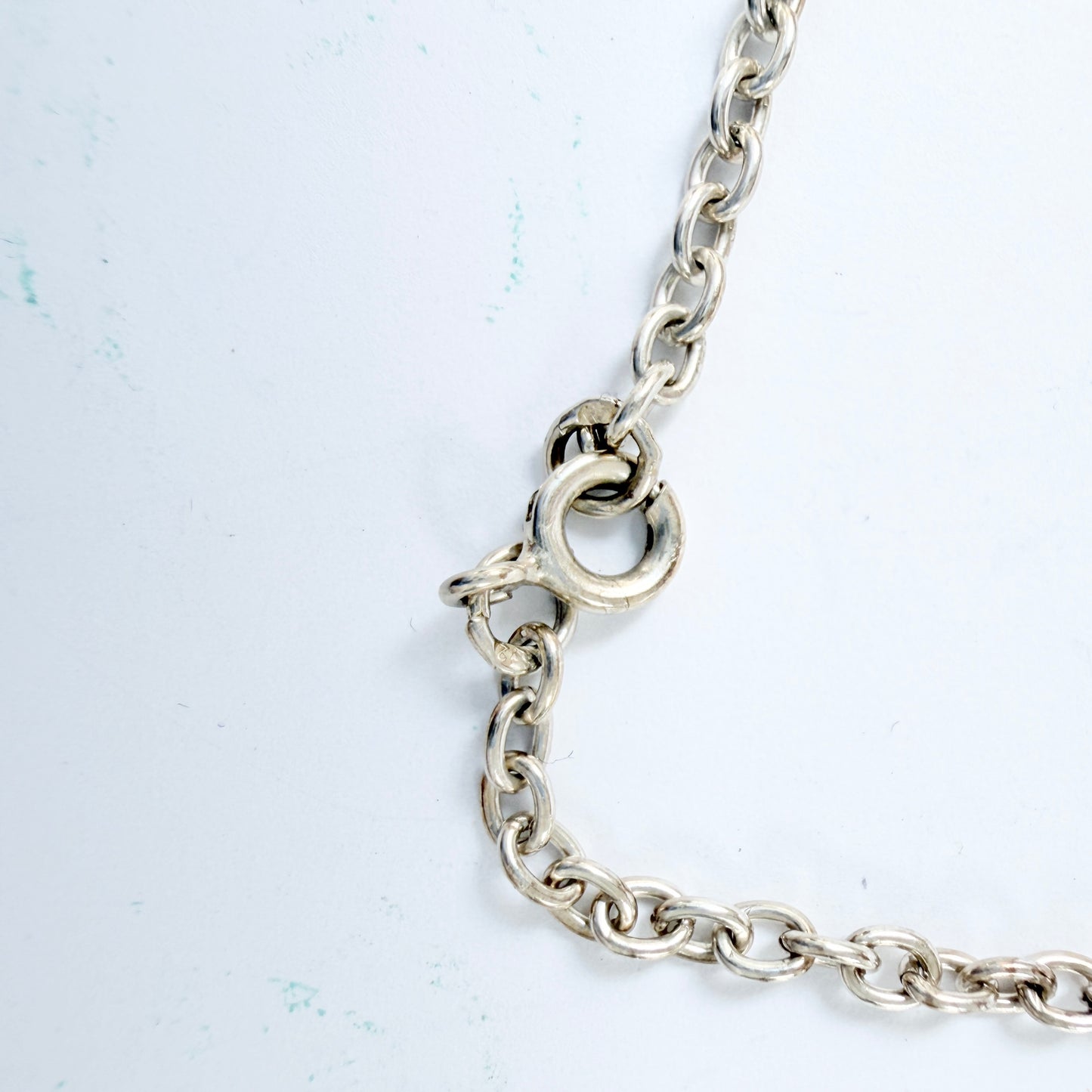 Sten & Laine Finland 1970s. Vintage Sterling Silver Spider Web Pendant Necklace.