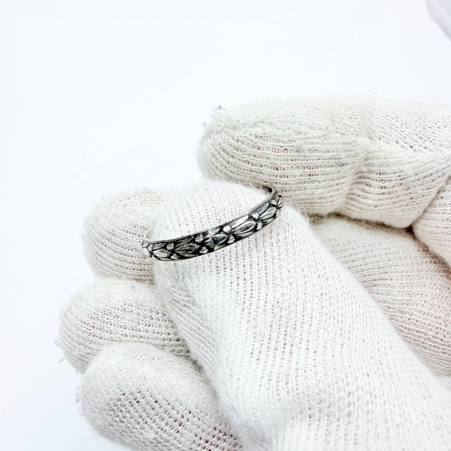 Ekström & Blohm, Sweden 1935. Vintage Solid Silver Band Ring