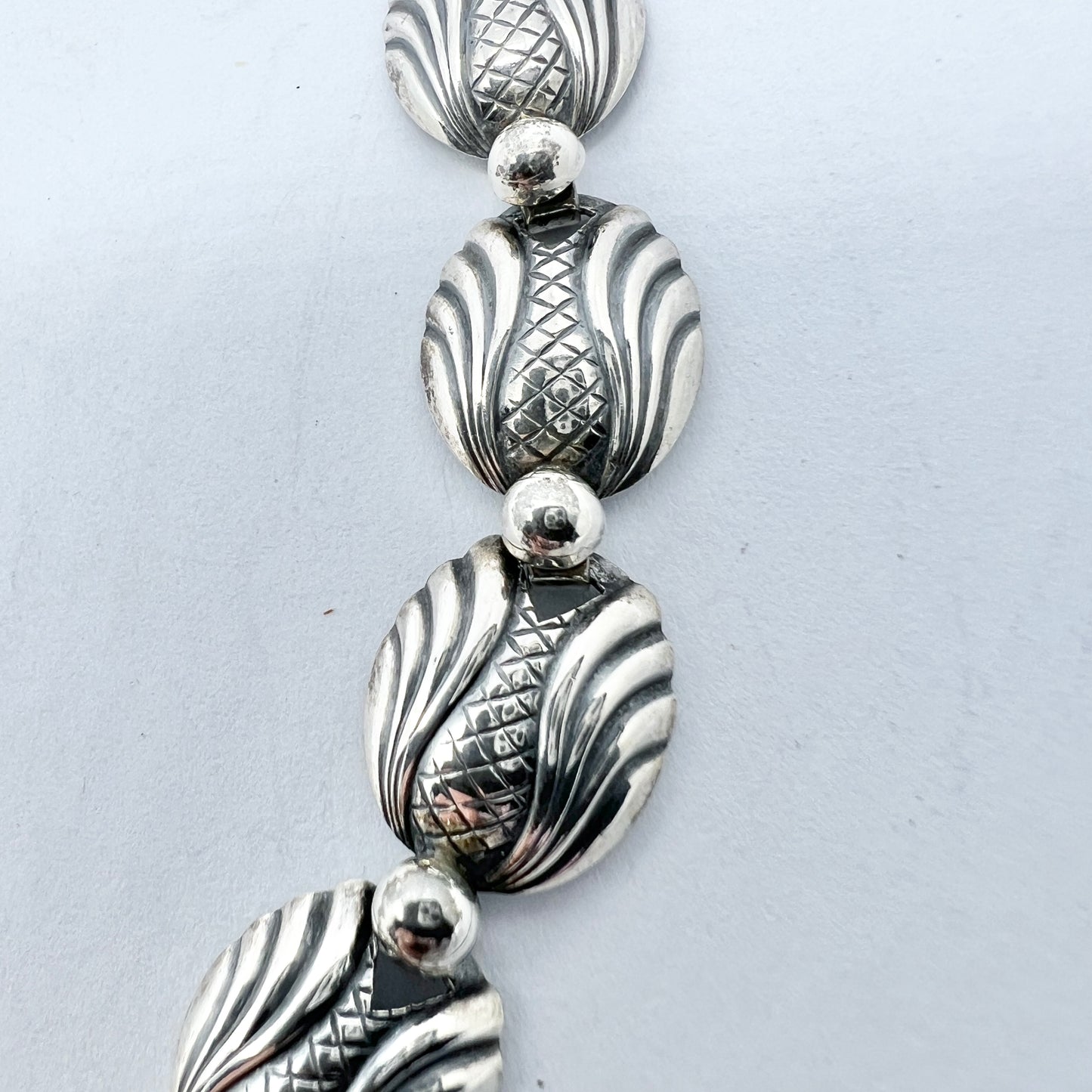 Niels Erik From, Denmark 1940-50s. Vintage Sterling Silver Necklace.