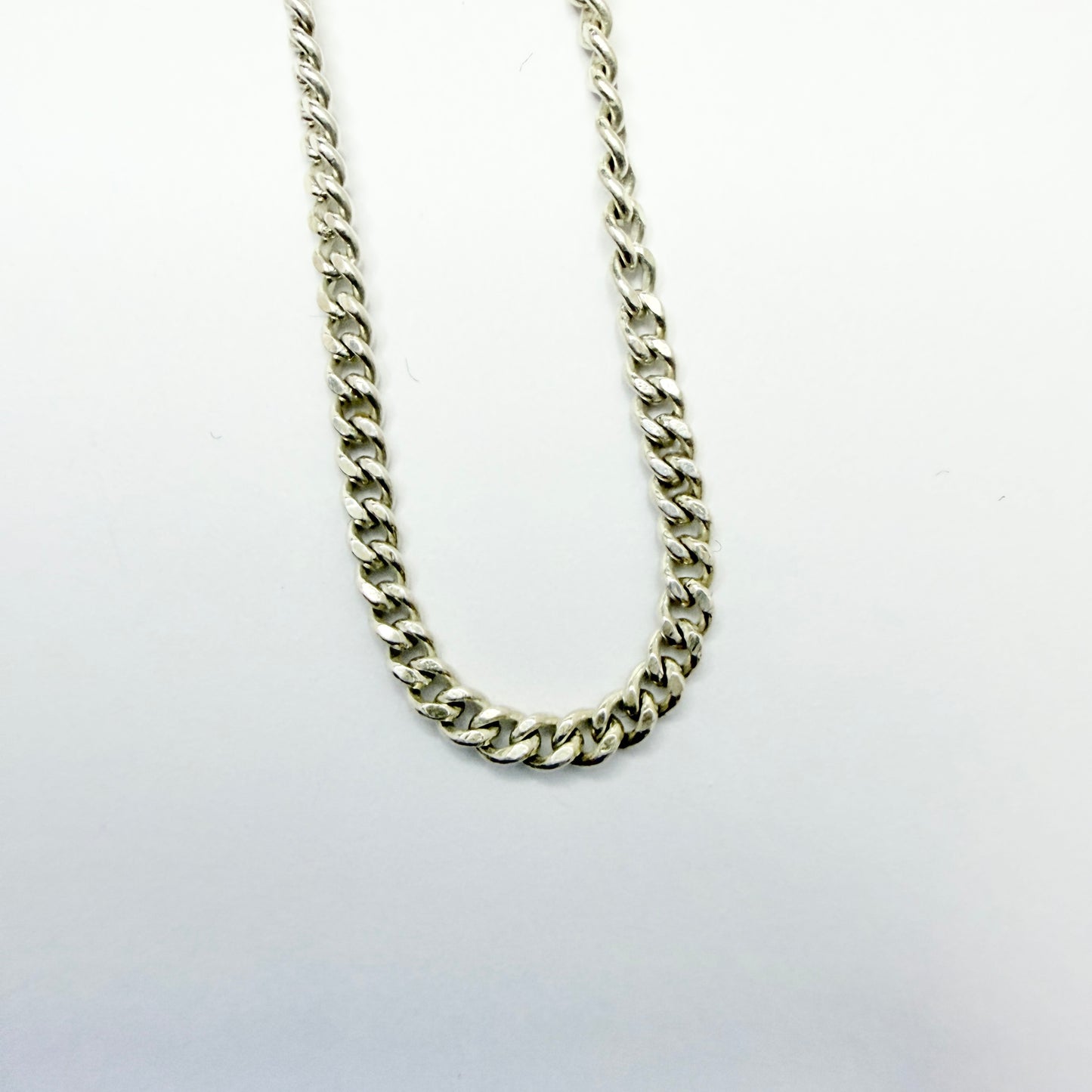 Antique Solid Silver 67" /  170cm Longuard Chain Necklace