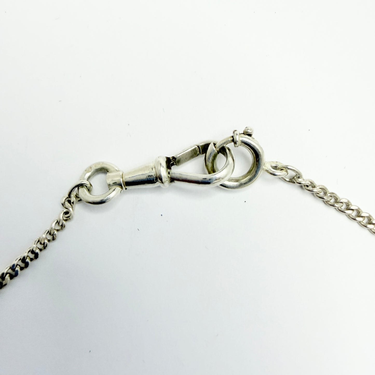 Antique Solid Silver 67" /  170cm Longuard Chain Necklace