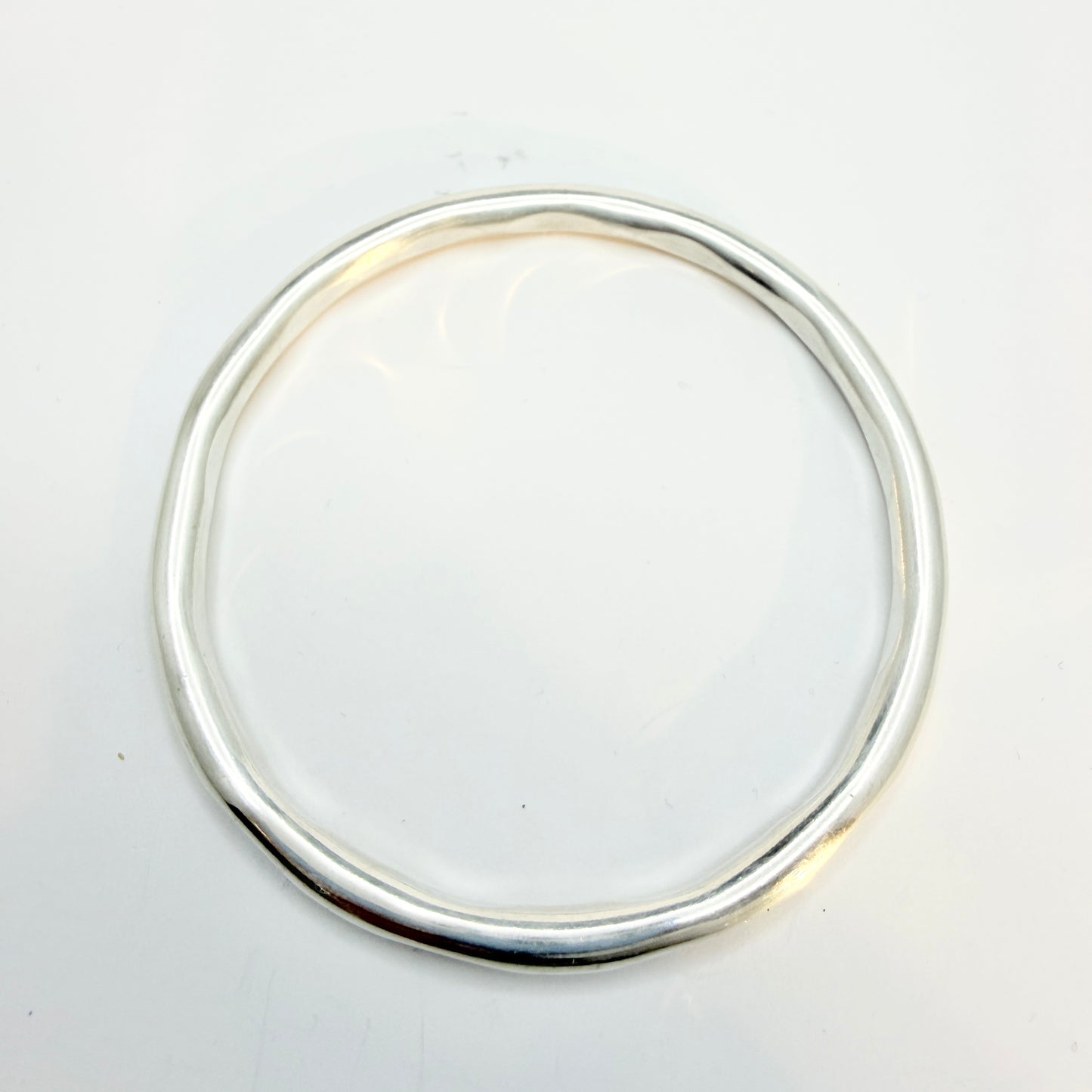 Karl-Erik Lindholm, Sweden 1972. Chunky Vintage Sterling Silver Bangle Bracelet.