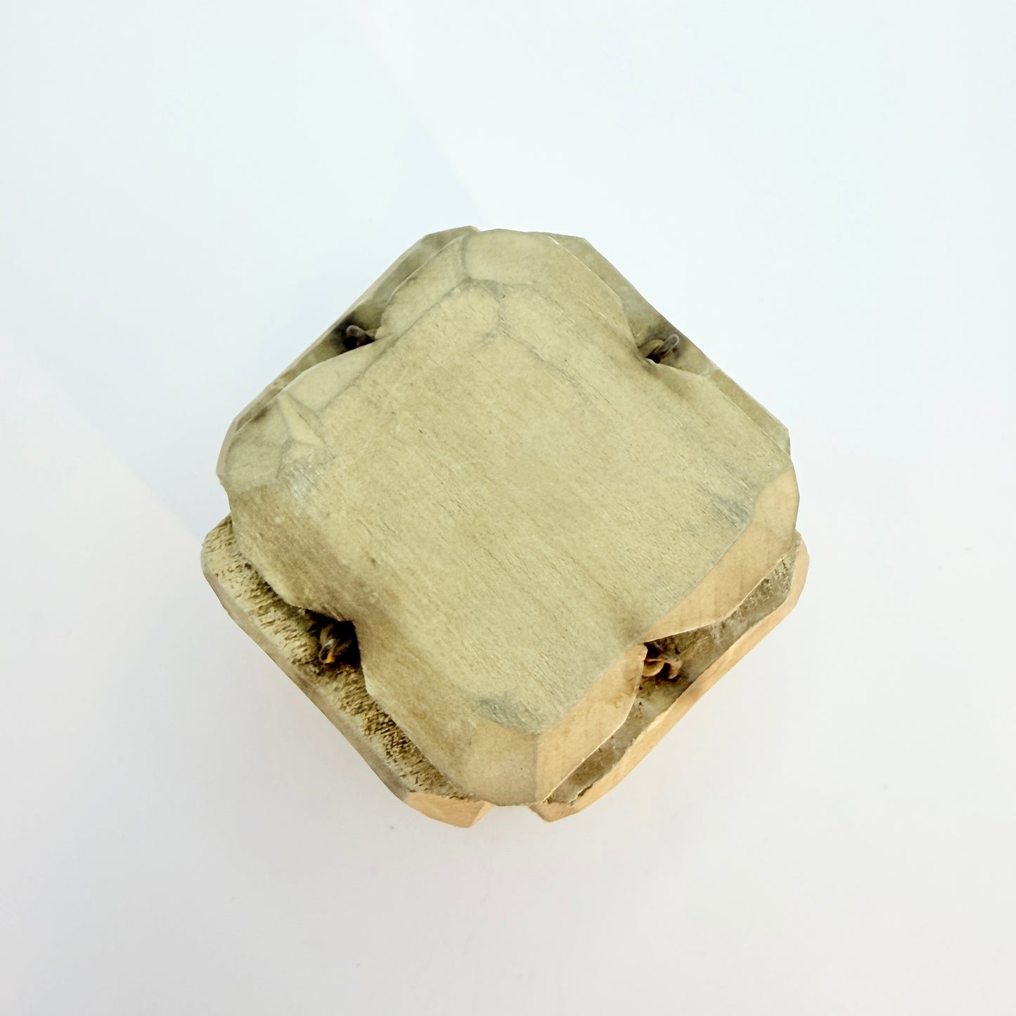Antique Scandinavian Folk Art Wood Butter Mold. (Trivet)