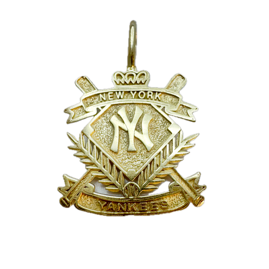 Vintage 14k Gold. Official New York Yankees Pendant.