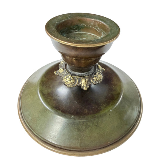 Holger Fridericia, Denmark ca 1930s. Vintage Art deco Bronze Candlestick.
