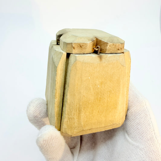 Antique Scandinavian Folk Art Wood Butter Mold. (Trivet)