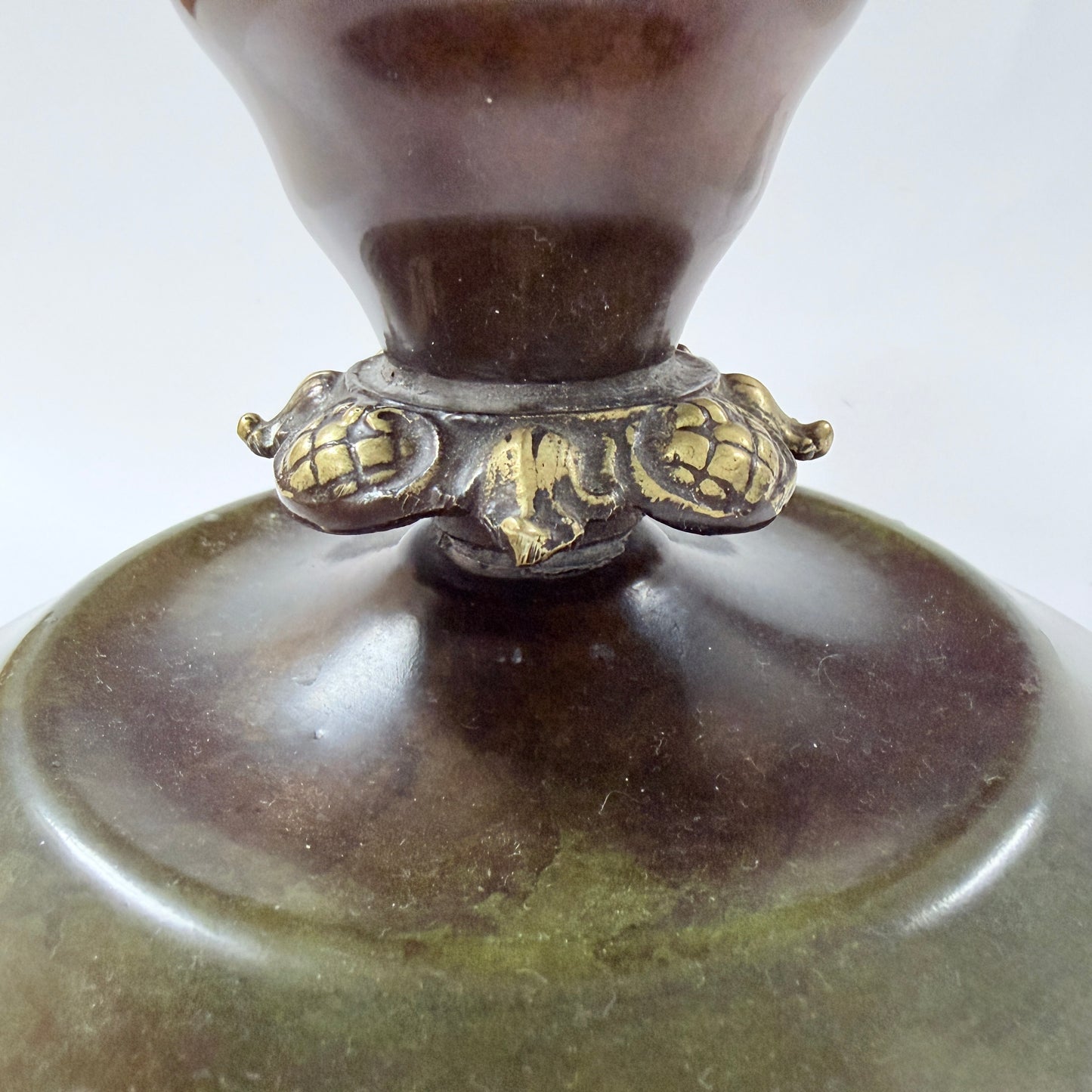 Holger Fridericia, Denmark ca 1930s. Vintage Art deco Bronze Candlestick.