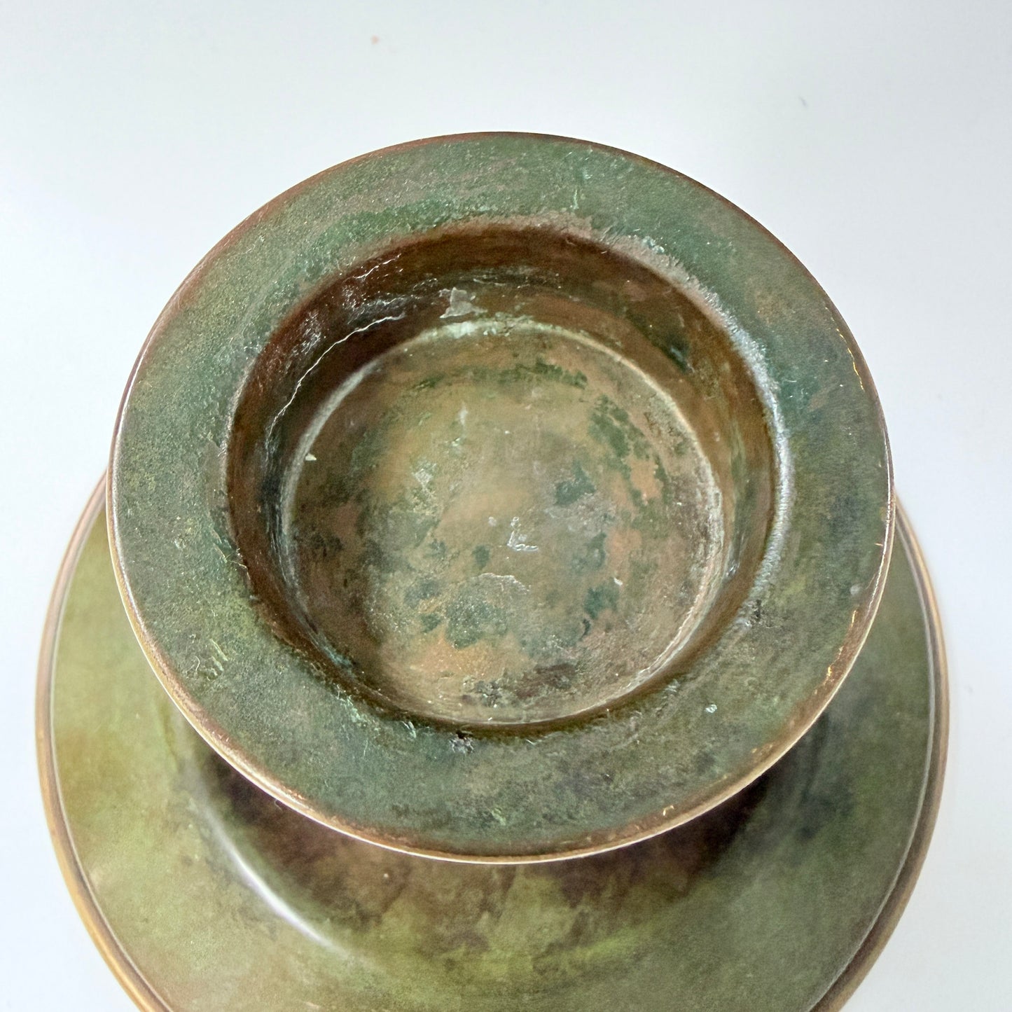 Holger Fridericia, Denmark ca 1930s. Vintage Art deco Bronze Candlestick.