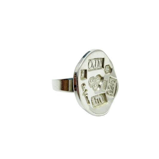 Owe Johansson, Sweden 1994. Vintage Sterling Silver Hallmark Ring