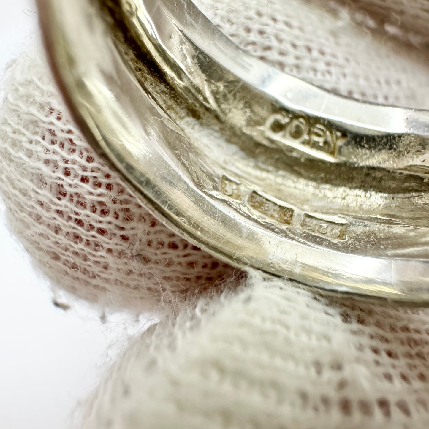 Bengt Hallberg, Sweden. Vintage Sterling Silver Viking Copy Ring.