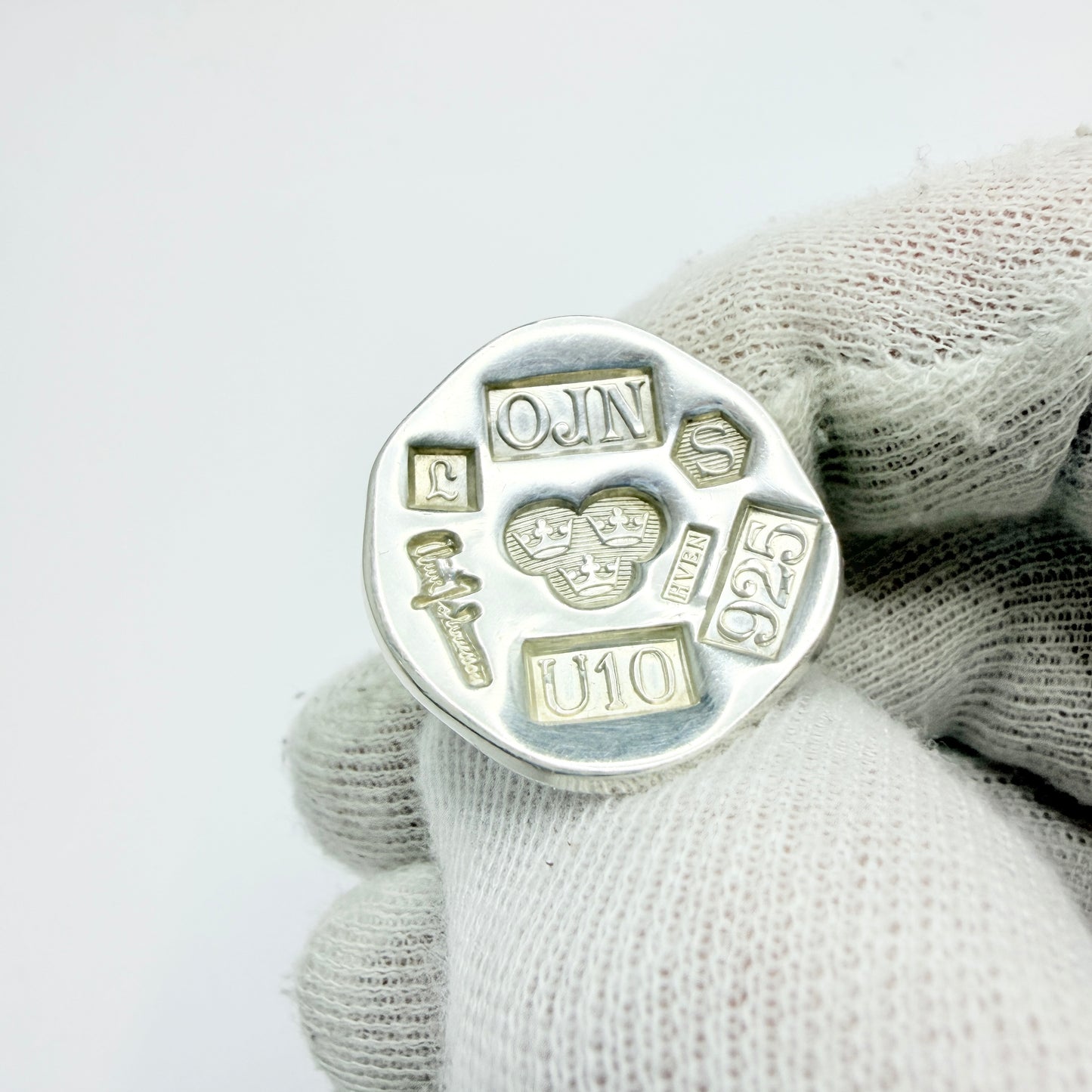 Owe Johansson, Sweden 1994. Vintage Sterling Silver Hallmark Ring