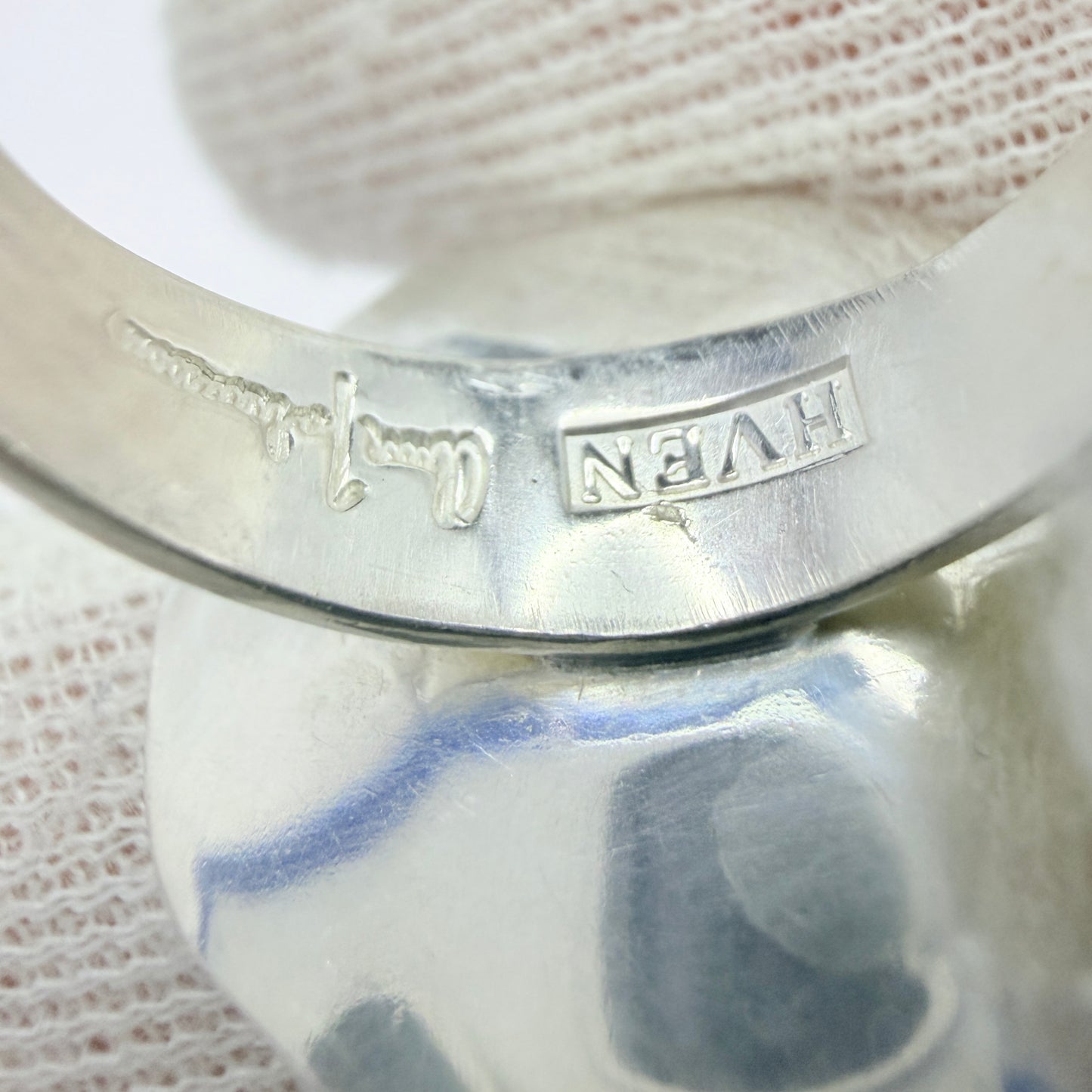 Owe Johansson, Sweden 1994. Vintage Sterling Silver Hallmark Ring