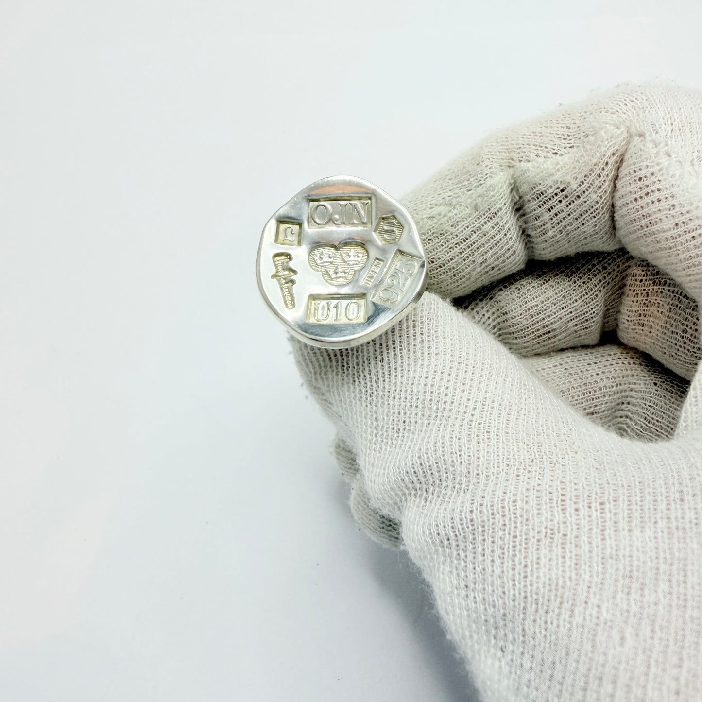 Owe Johansson, Sweden 1994. Vintage Sterling Silver Hallmark Ring