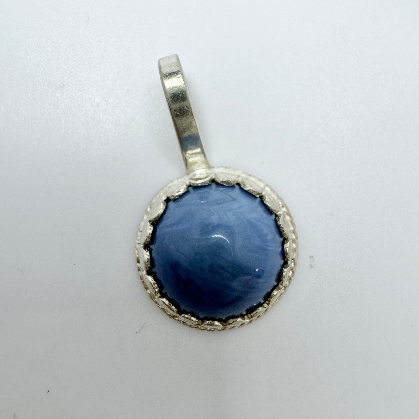 Wiktorsson, Sweden c 1960-70s. Small Vintage Silver Bergslagen-stone Pendant.