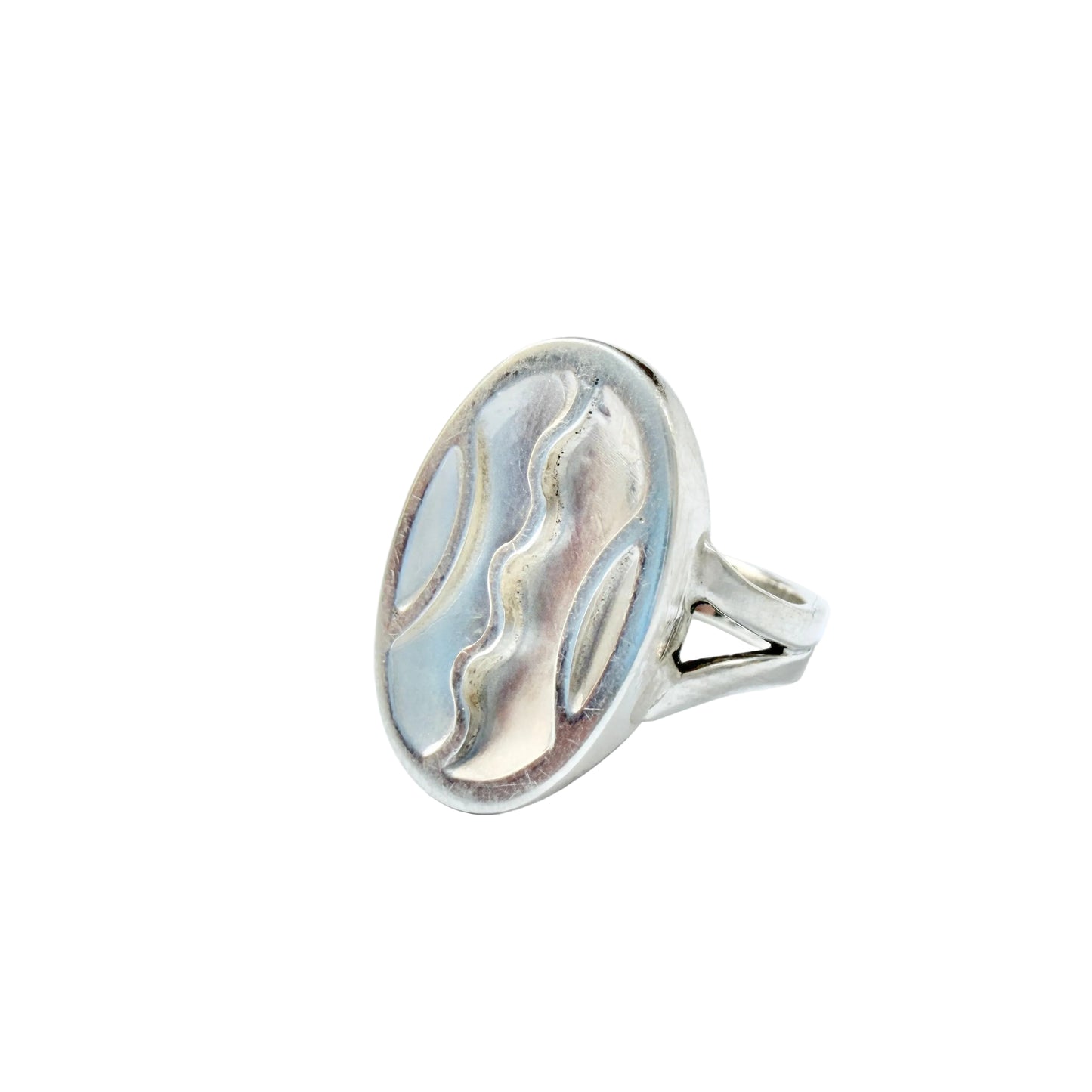 Denmark ca 1950. Vintage Solid Silver Ring.