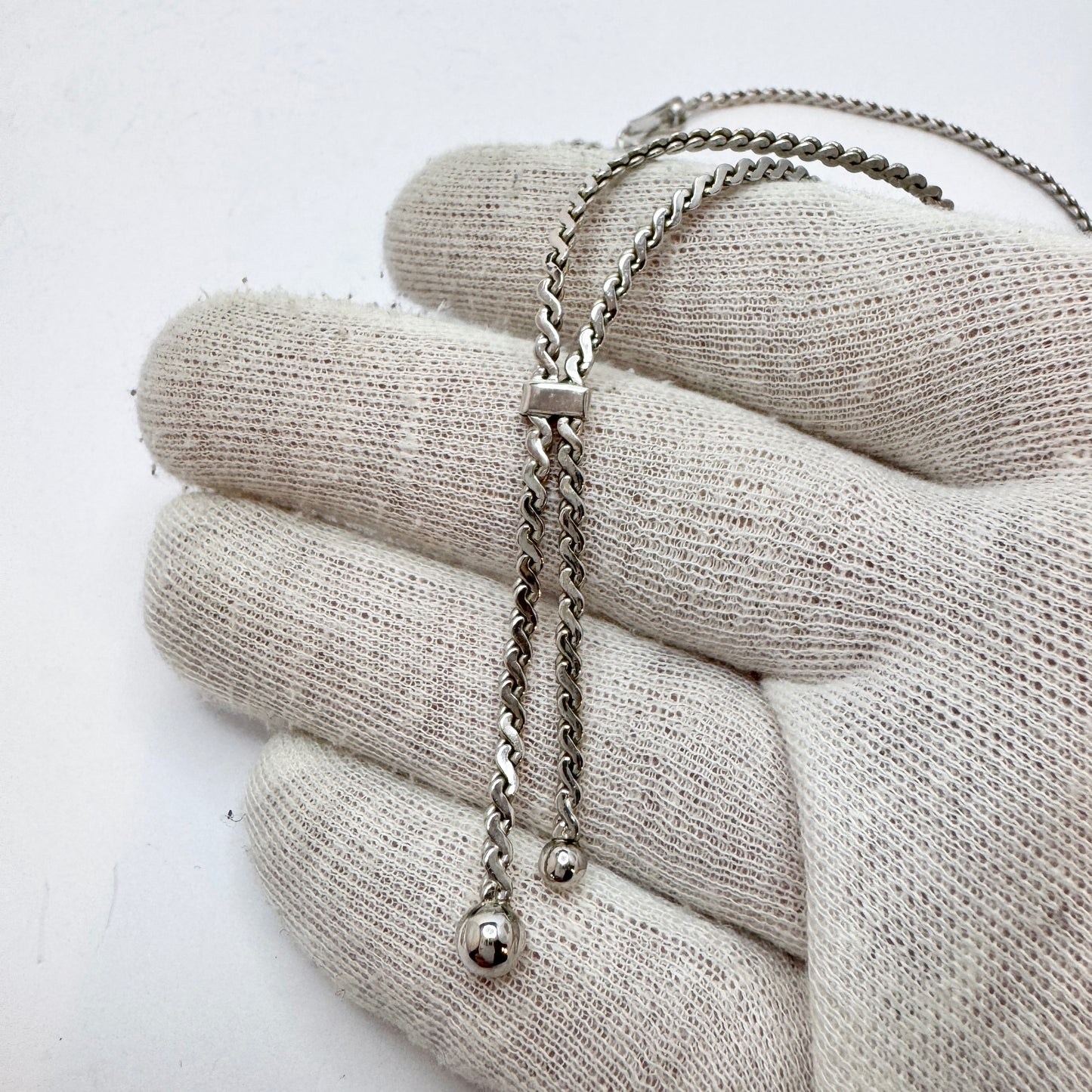 Vintage Sterling Silver Necklace. Prob Italy.