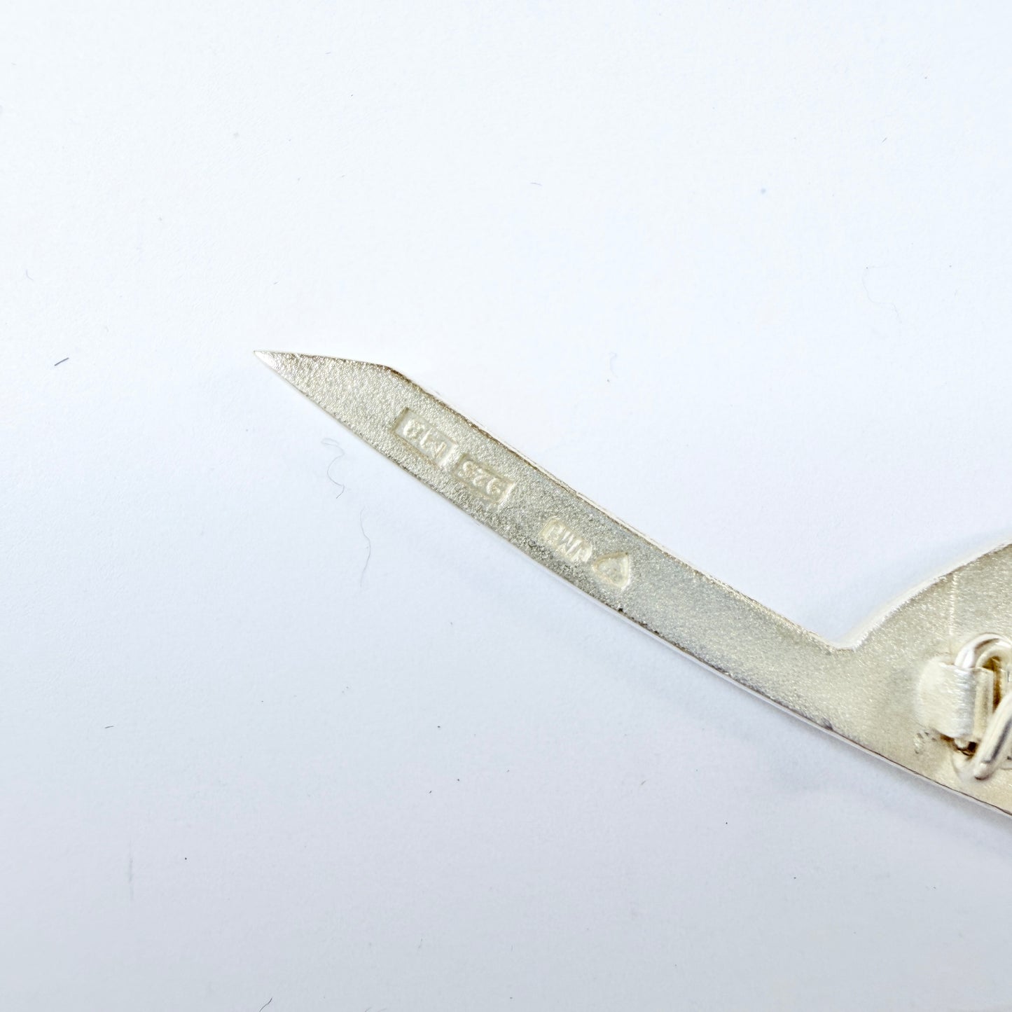 Jussi Jyvälahti, Finland 1989. Large Vintage Sterling Silver Brooch.
