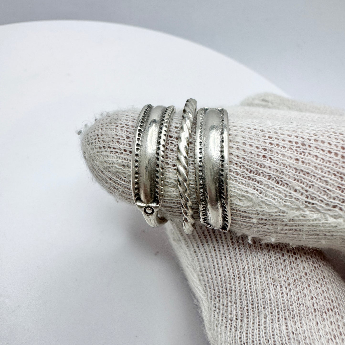 Bengt Hallberg, Sweden. Vintage Sterling Silver Viking Copy Ring.