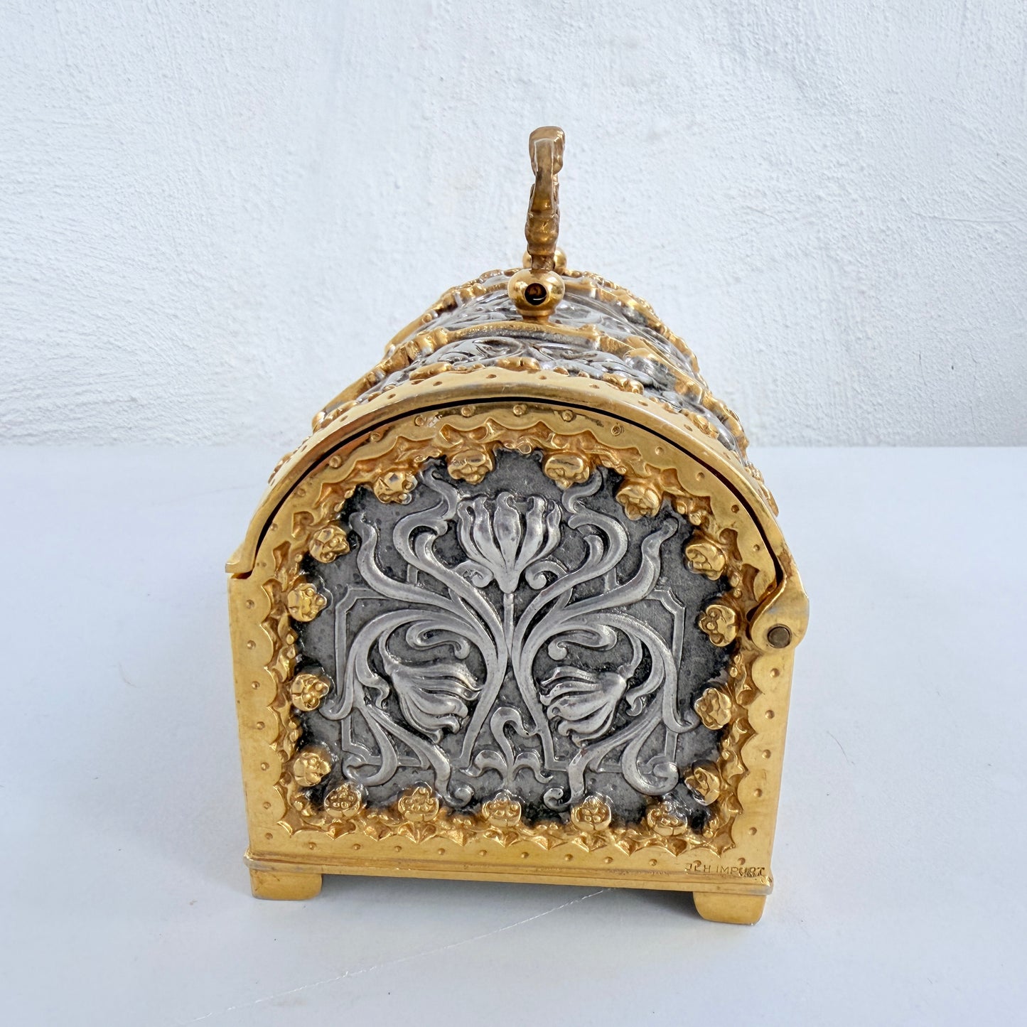 Erhard & Söhne, Germany. Art Nouveau Jugendstil Jewelry Box Casket