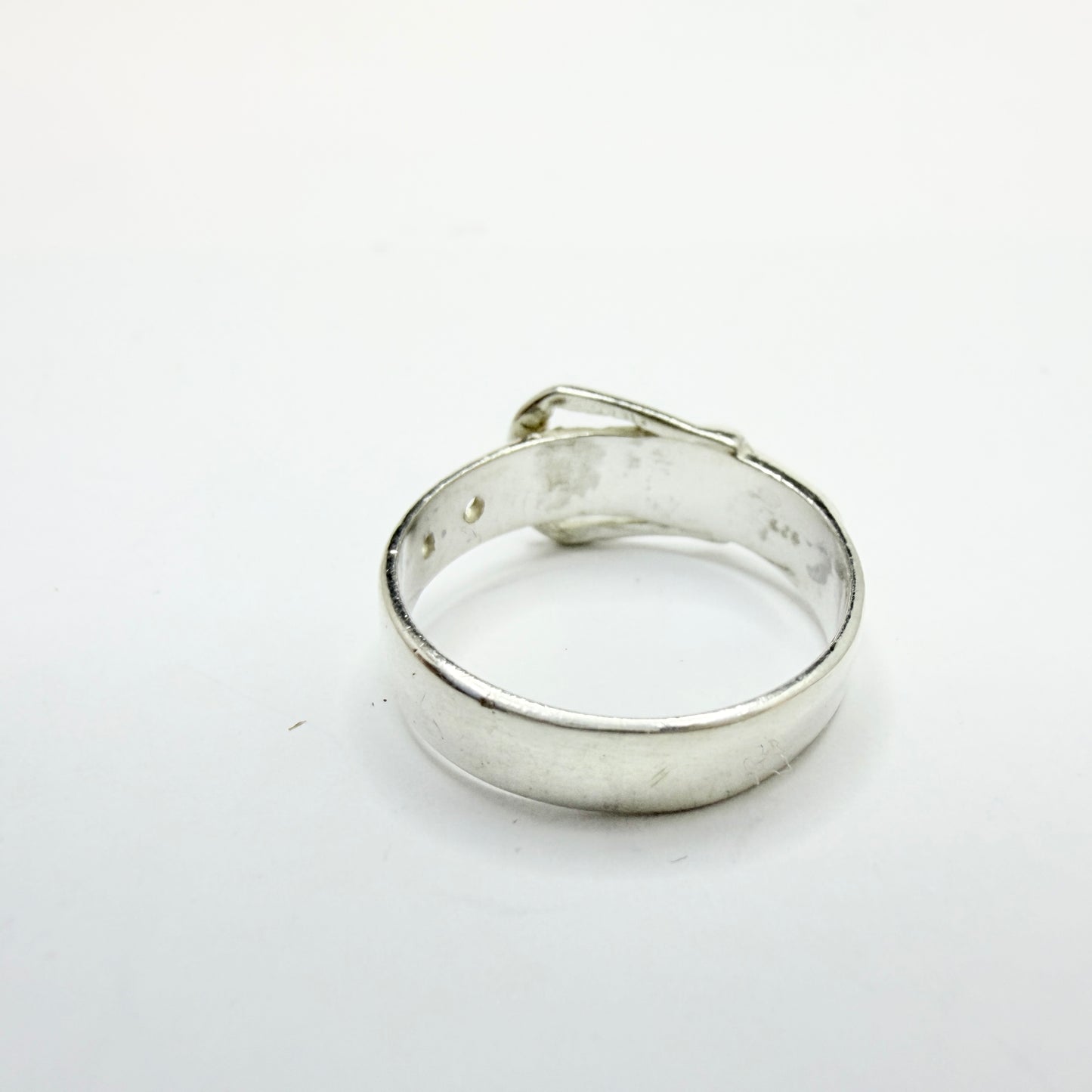 Vintage Sterling Silver Buckle Ring.