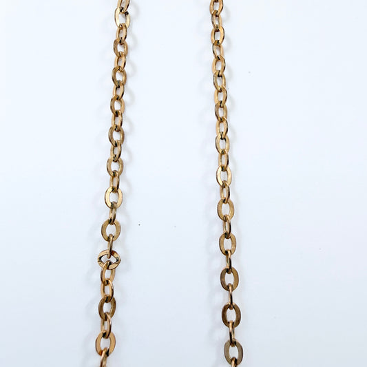 Antique Gold Doublé Longuard Chain.