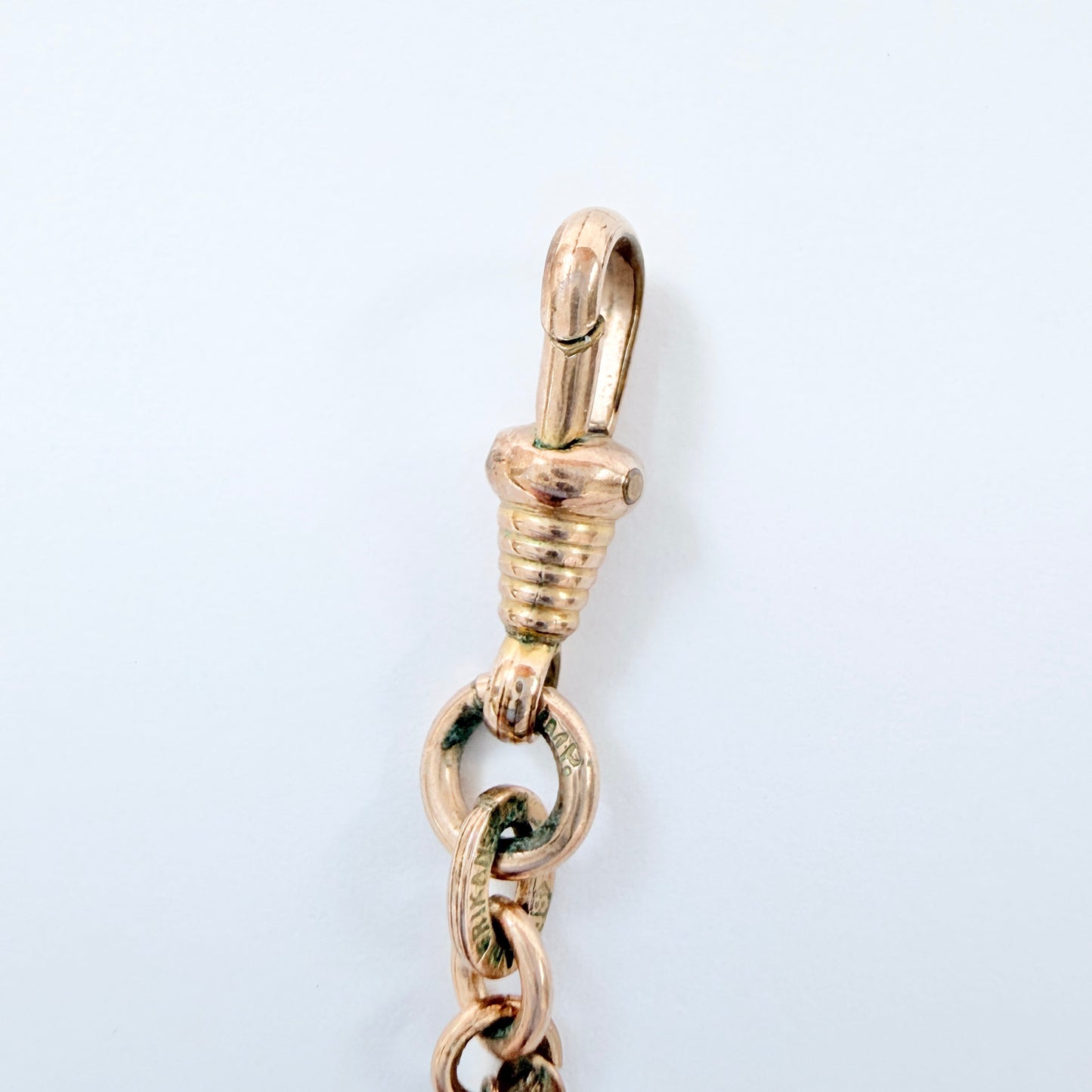 Antique Gold Doublé Longuard Chain.