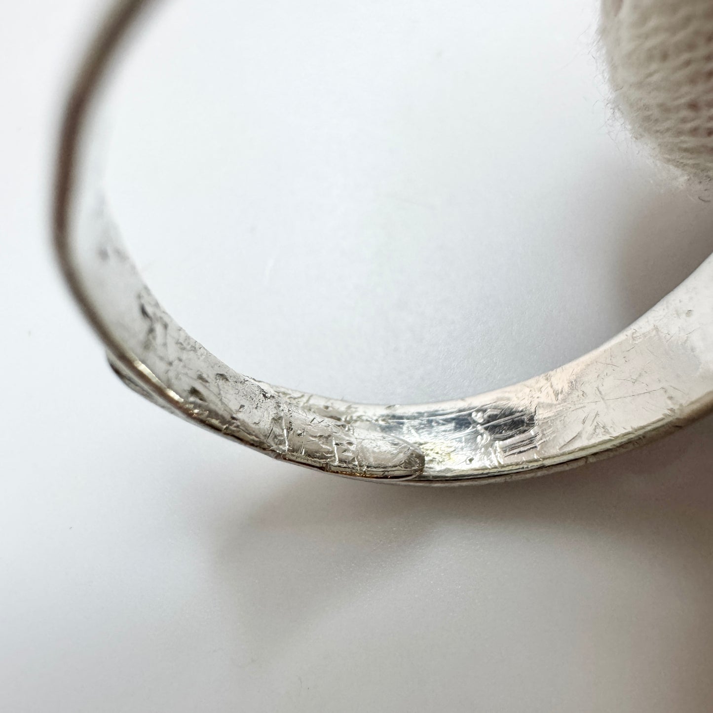 O Nordström, Sweden 1988. Vintage Solid Silver Bergslagen-stone Ring.