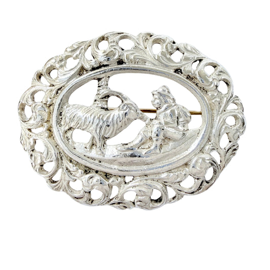 H. C. Østrem, Norway early 1900s. Solid Silver Brooch.
