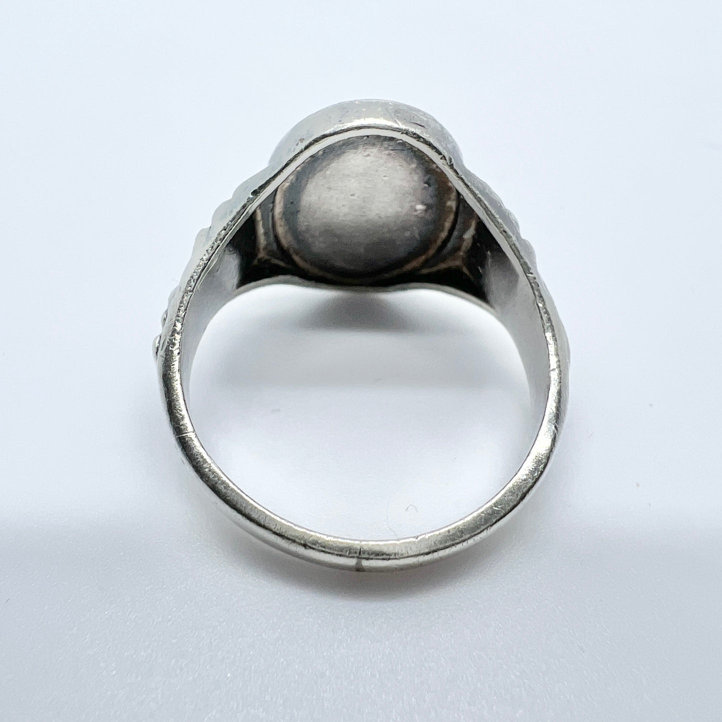 Frey & Co, Germany c 1940s. Vintage Solid Silver Signet Ring.