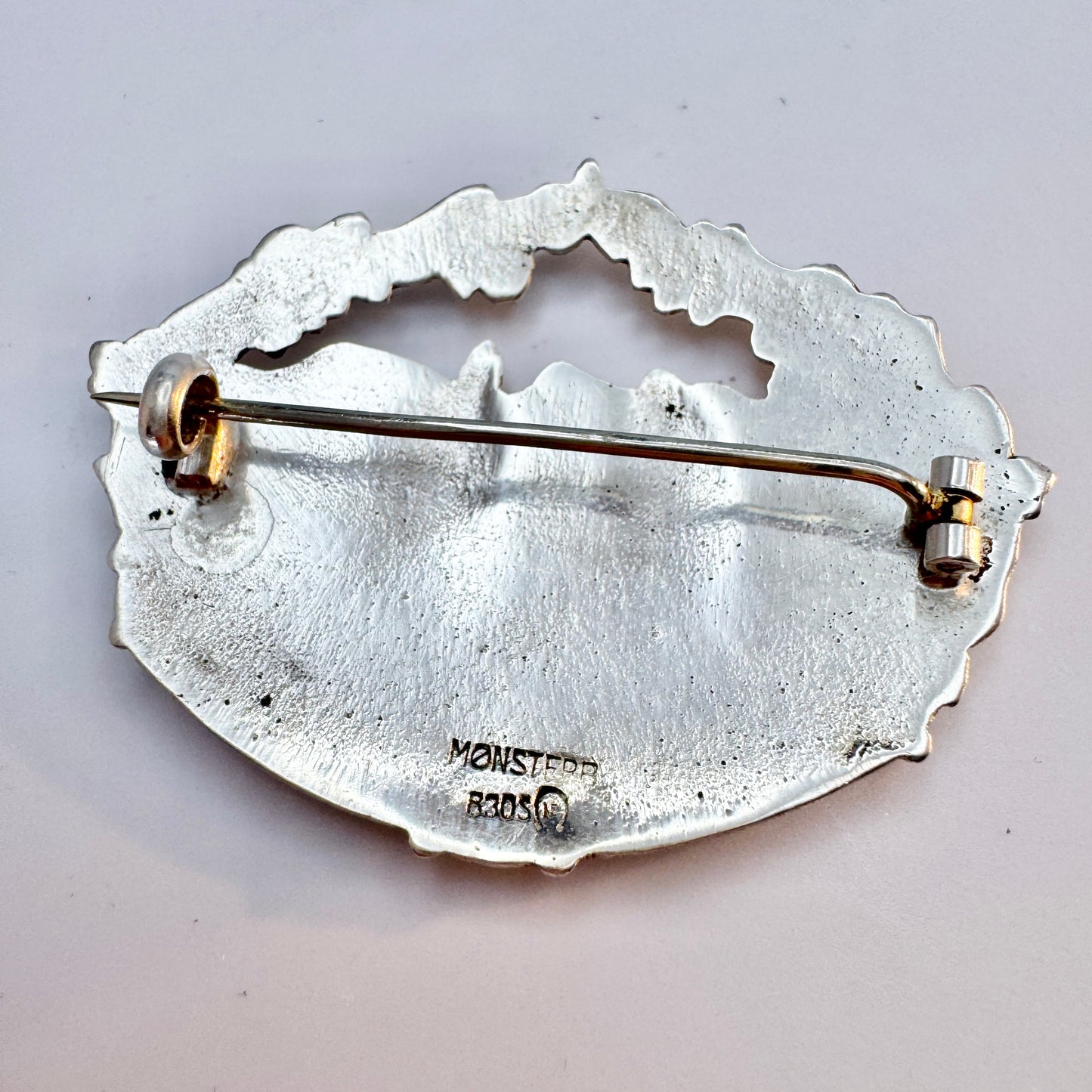 Nile Erik Elvik, Norway. Antique Solid Silver Brooch. Fridtjof & Ingeborg, a Viking-era Love Story